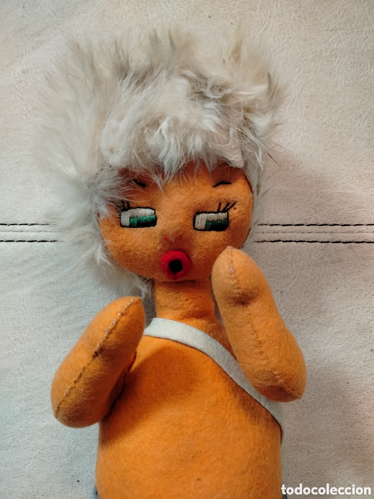 Mu&ntilde;eca espa&ntilde;ola clasica: Mu&ntilde;eca de Fieltro 50s - Foto 2