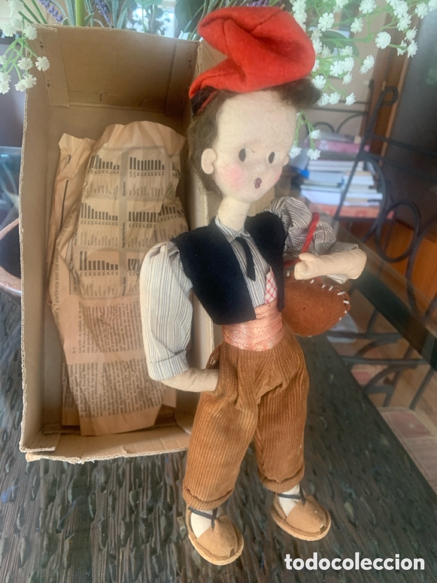 Mu&ntilde;eca espa&ntilde;ola clasica: Antiguo mu&ntilde;eco catal&aacute;n, original - Foto 3