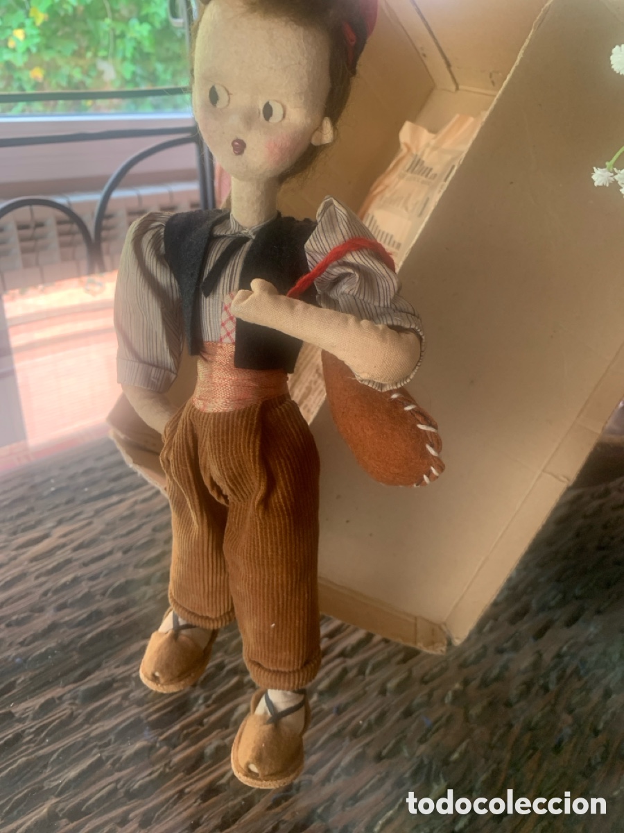 Mu&ntilde;eca espa&ntilde;ola clasica: Antiguo mu&ntilde;eco catal&aacute;n, original - Foto 4
