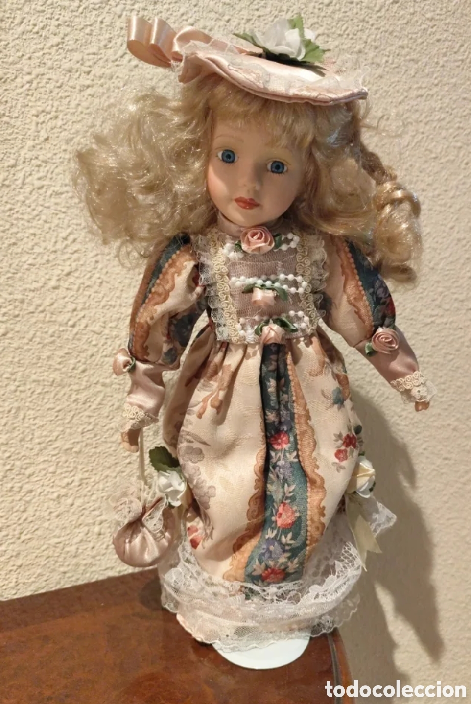 Mu&ntilde;eca espa&ntilde;ola clasica: Mu&ntilde;eca de porcelana antigua - Foto 2