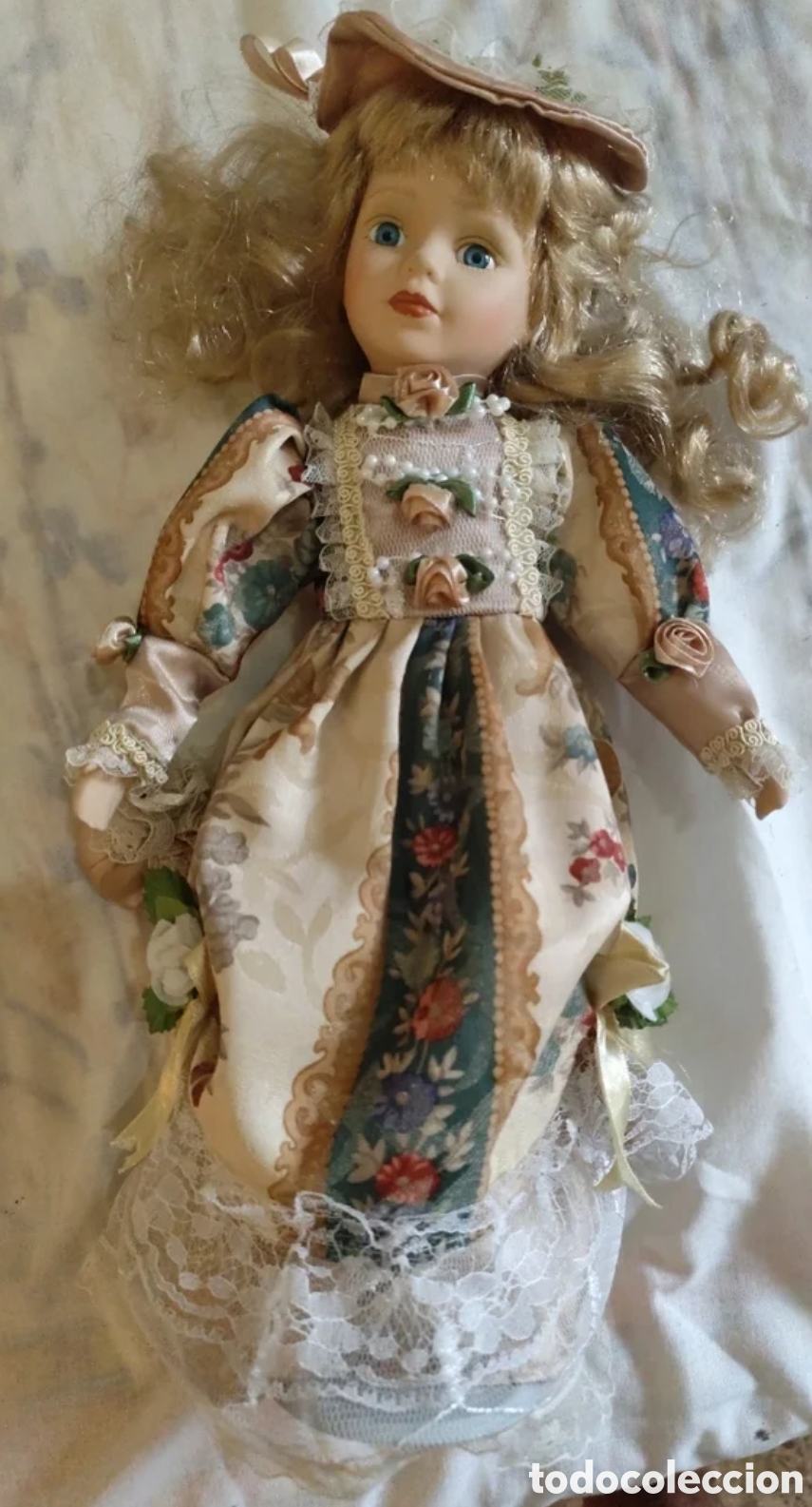 Mu&ntilde;eca espa&ntilde;ola clasica: Mu&ntilde;eca de porcelana antigua - Foto 3