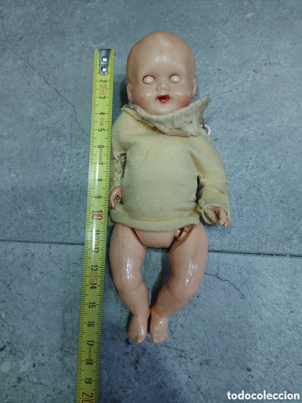 Mu&ntilde;eca espa&ntilde;ola clasica: Antiguo mu&ntilde;eco de celuloide. (L128) - Foto 2