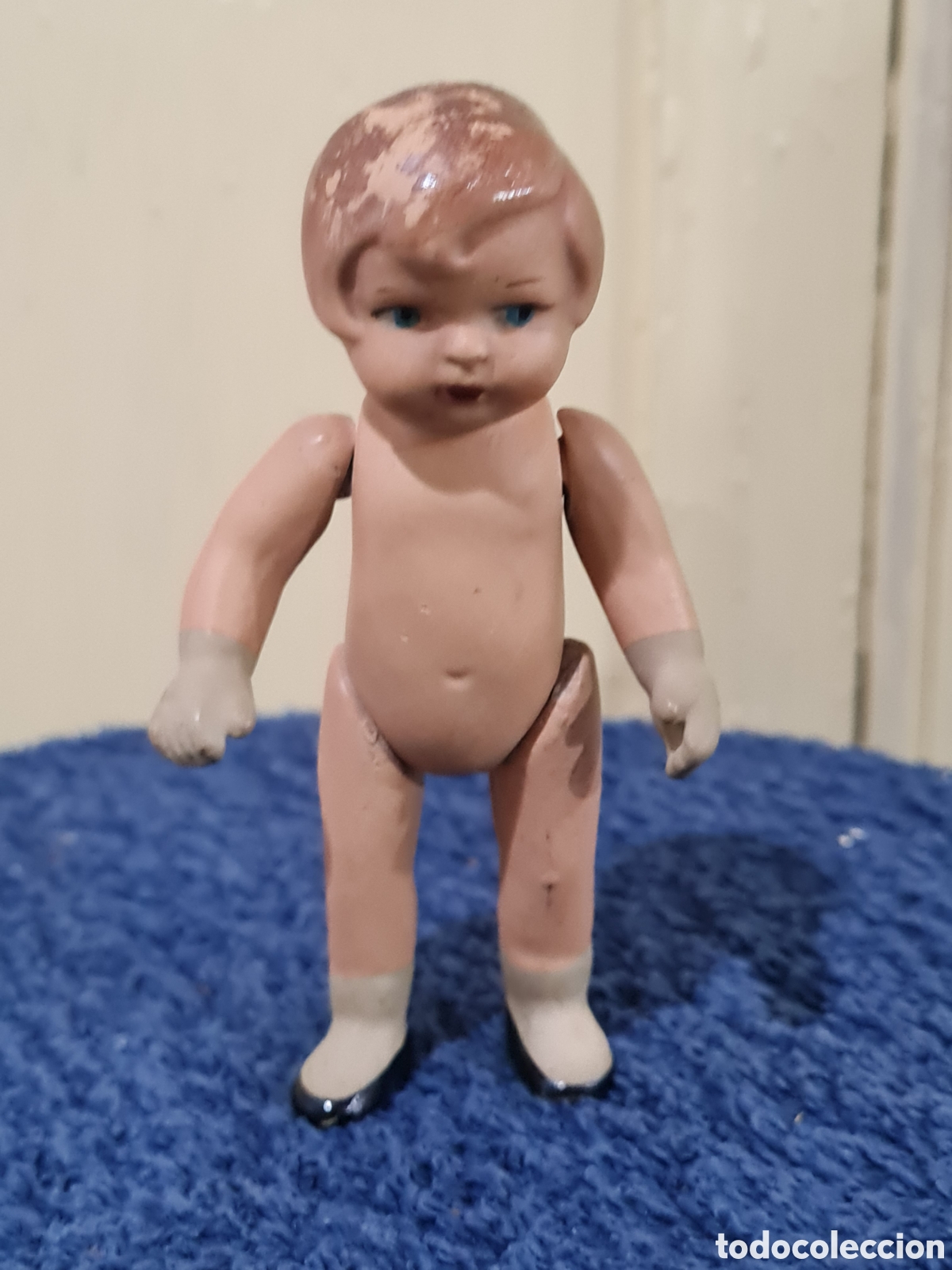 Mu&ntilde;eca espa&ntilde;ola clasica: Antigua mu&ntilde;eca de terracota - Foto 1