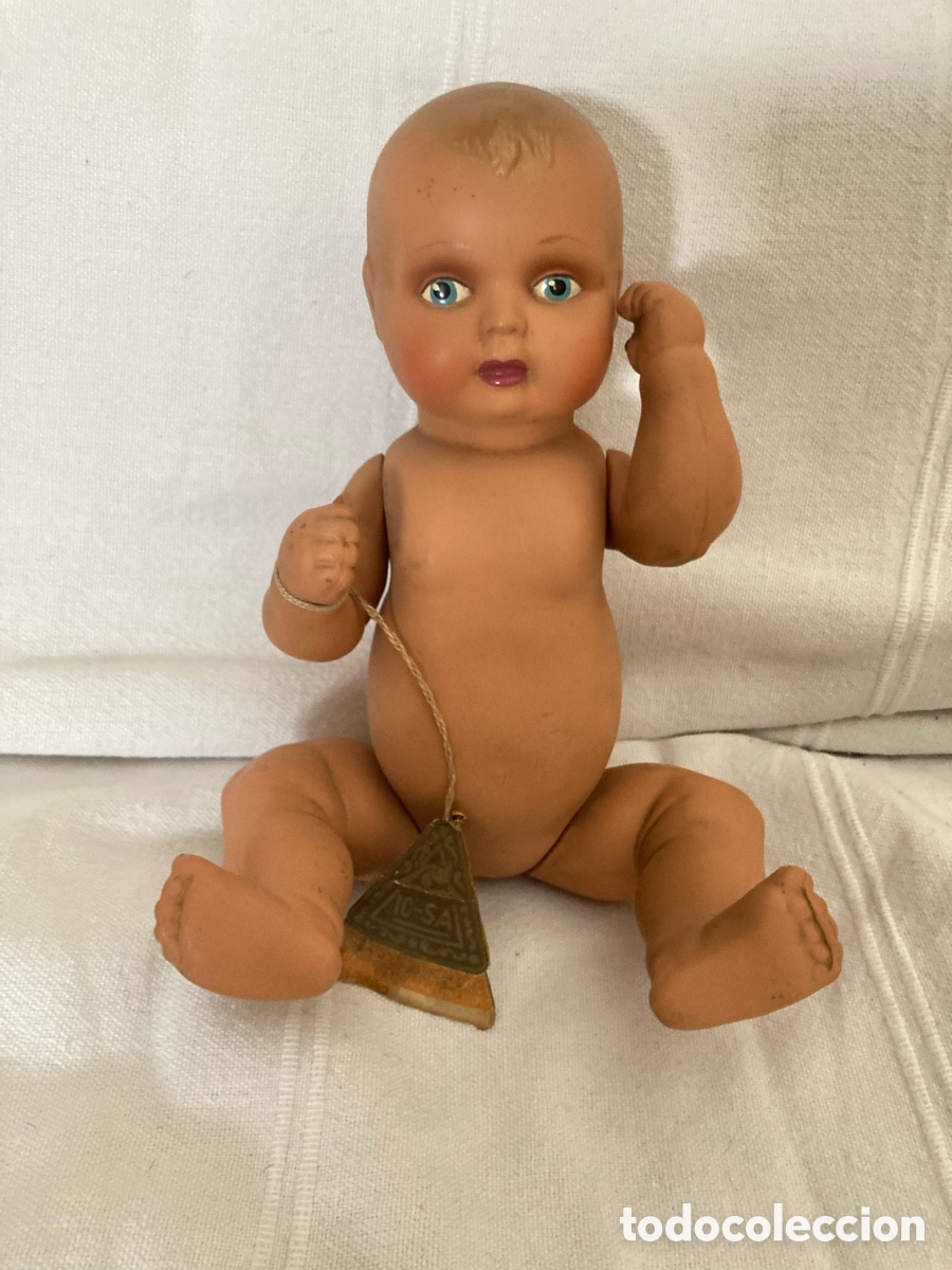 Mu&ntilde;eca espa&ntilde;ola clasica: Mu&ntilde;eco de celuloide .Mude 23cm - Foto 3
