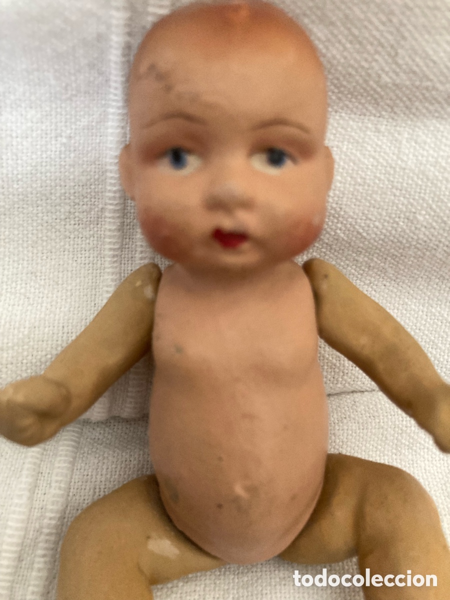Mu&ntilde;eca espa&ntilde;ola clasica: Mu&ntilde;eco de terracota.Mide 12cm - Foto 1