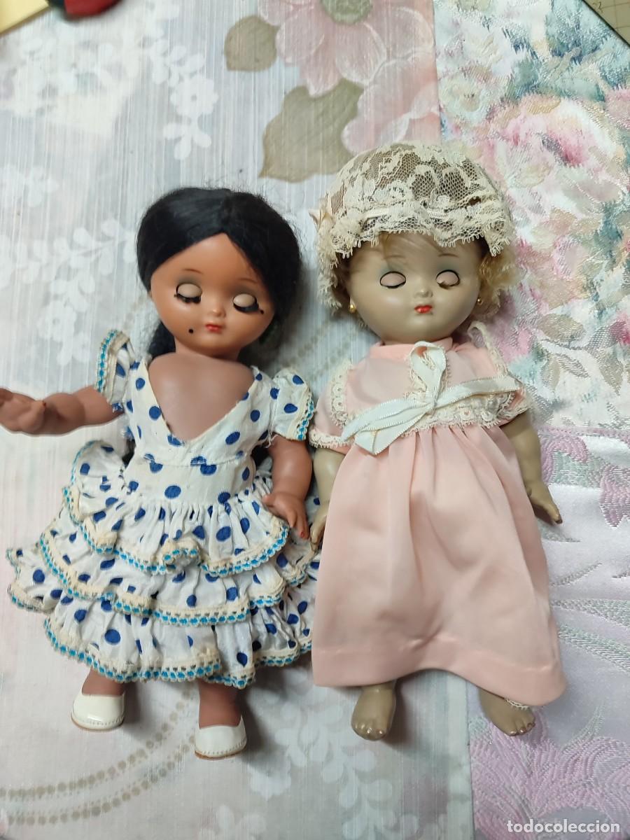 Mu&ntilde;eca espa&ntilde;ola clasica: Dos mu&ntilde;ecas antiguas aprox 1965/66 - Foto 1