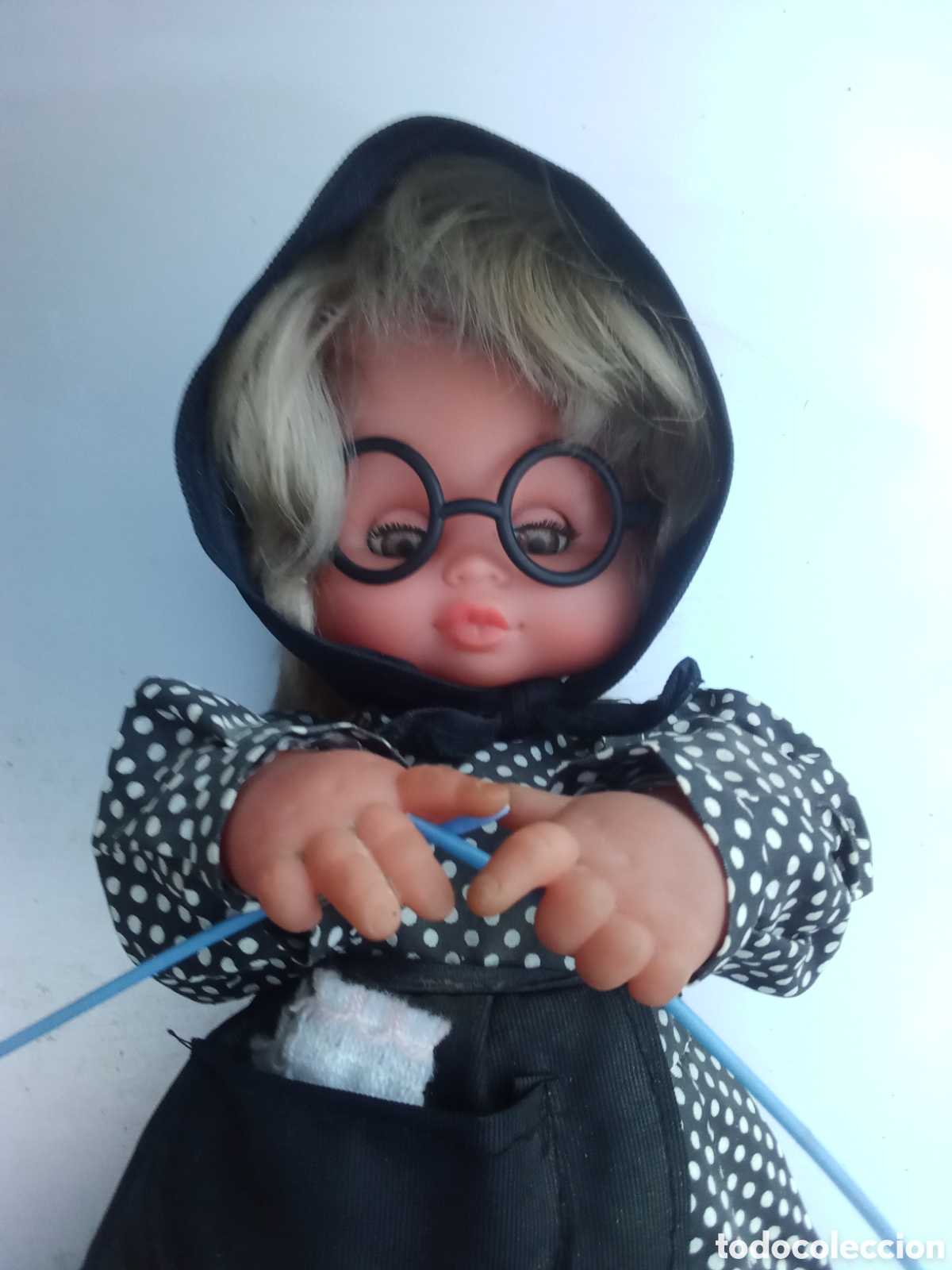 Mu&ntilde;eca espa&ntilde;ola clasica: MU&Ntilde;ECA TEJEDORA - CUERDA - 35 cm. - Foto 2