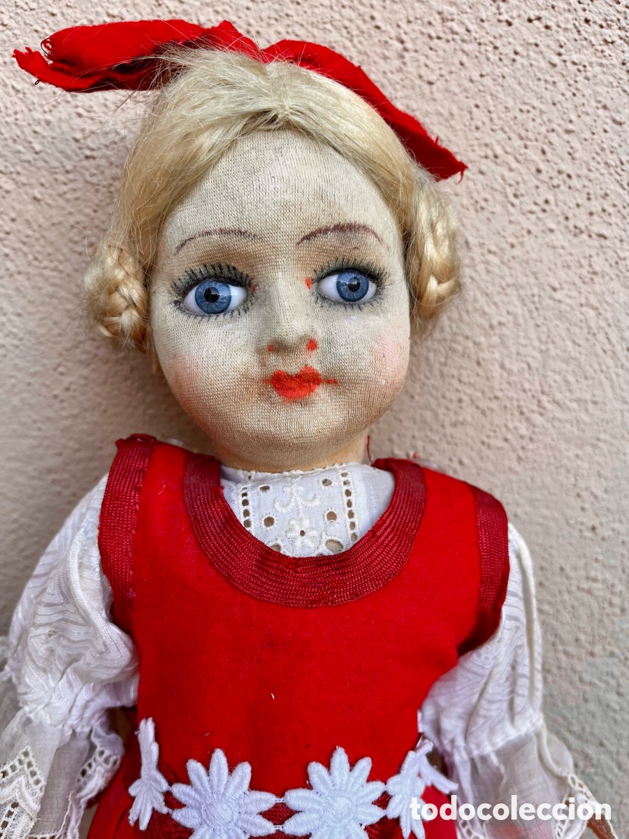 Mu&ntilde;eca espa&ntilde;ola clasica: Mu&ntilde;eca antigua de trapo. - Foto 2