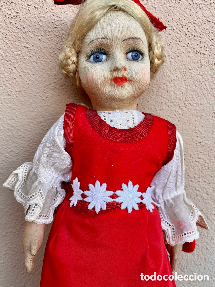 Mu&ntilde;eca espa&ntilde;ola clasica: Mu&ntilde;eca antigua de trapo. - Foto 3