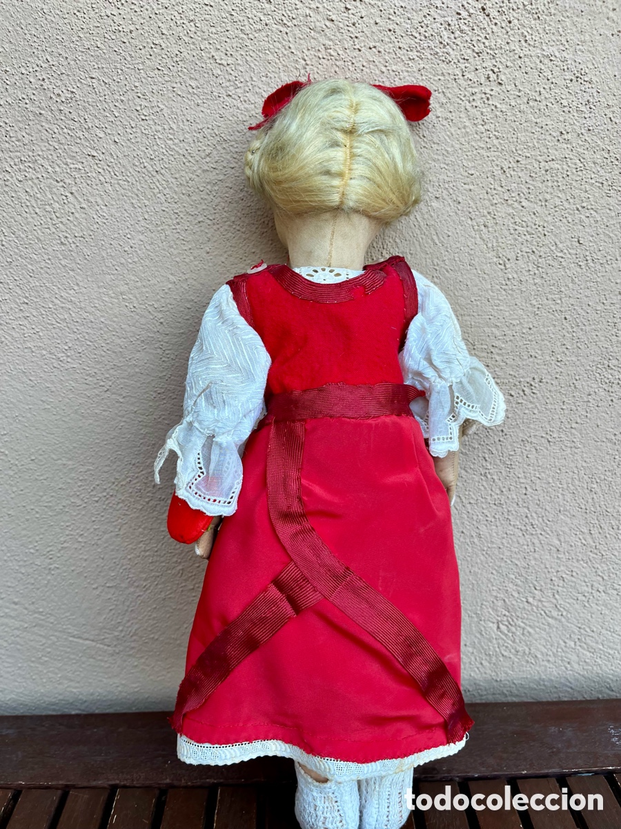 Mu&ntilde;eca espa&ntilde;ola clasica: Mu&ntilde;eca antigua de trapo. - Foto 4