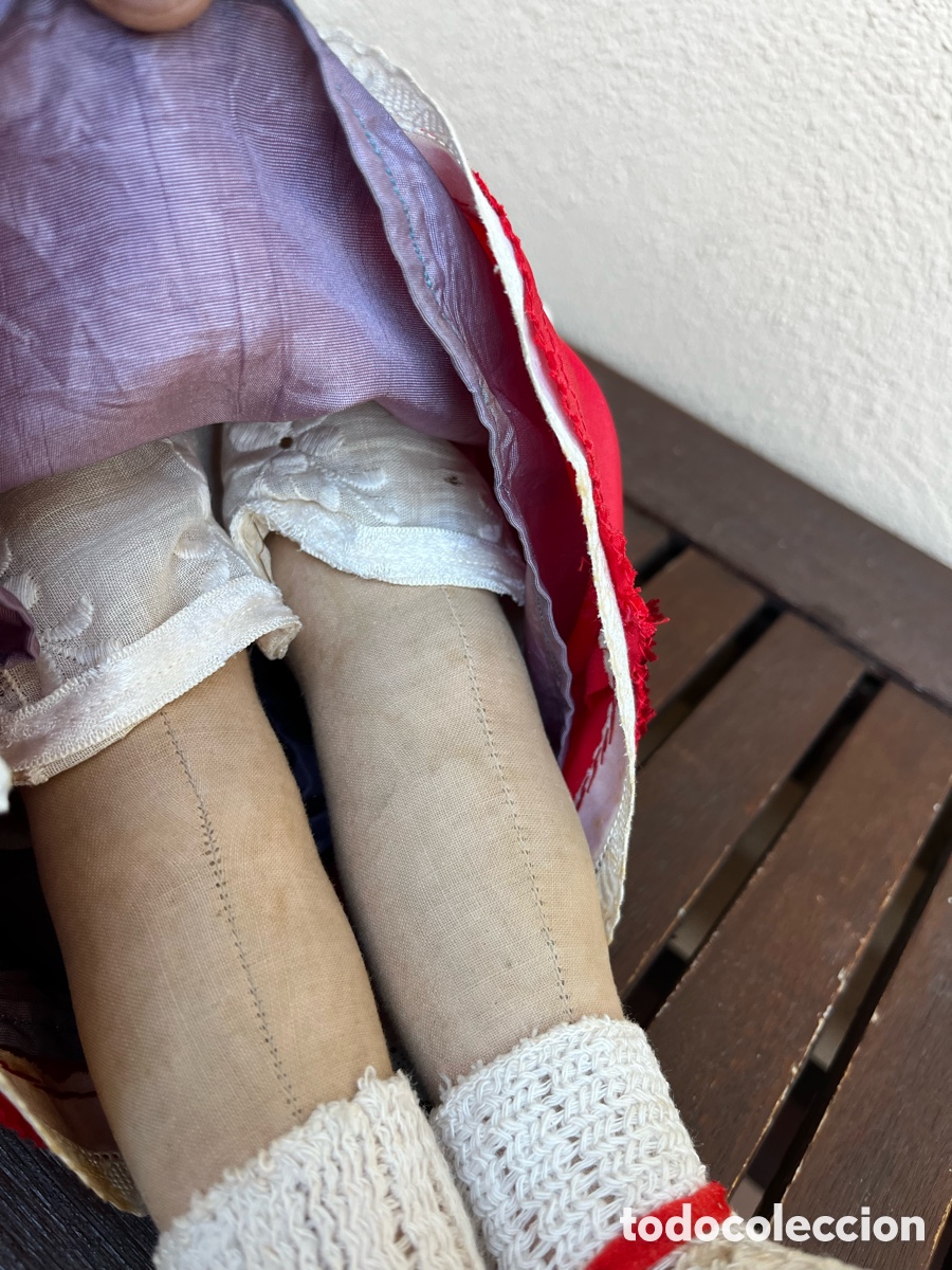 Mu&ntilde;eca espa&ntilde;ola clasica: Mu&ntilde;eca antigua de trapo. - Foto 6