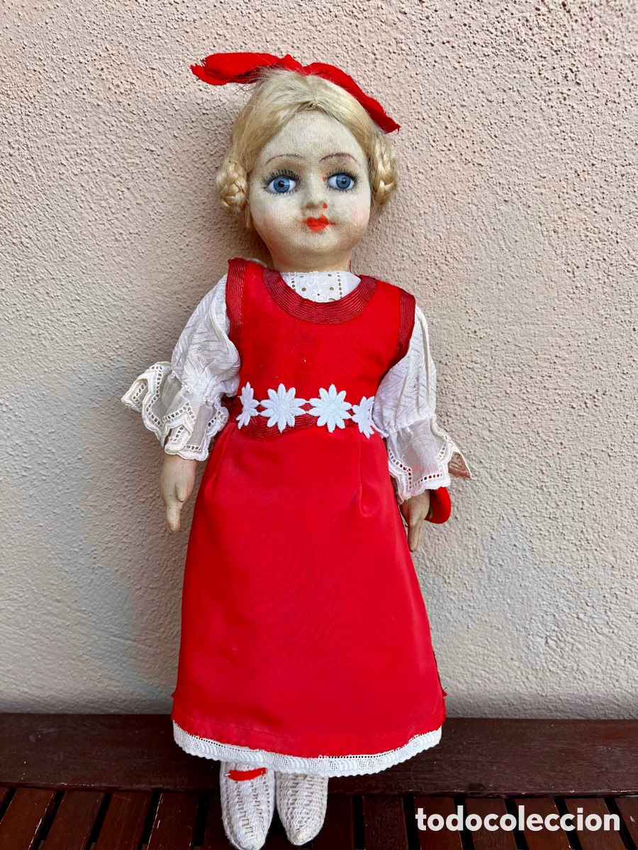 Mu&ntilde;eca espa&ntilde;ola clasica: Mu&ntilde;eca antigua de trapo. - Foto 1