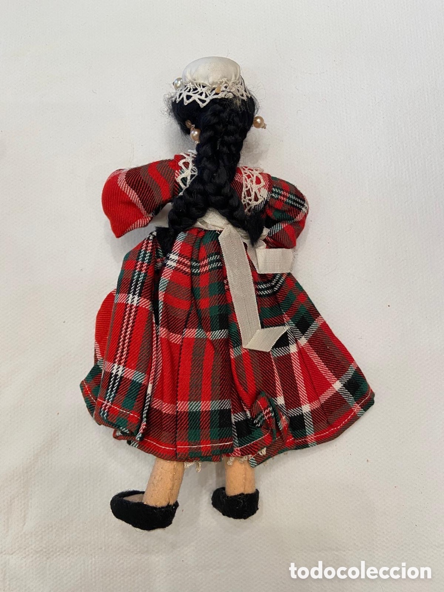 Mu&ntilde;eca espa&ntilde;ola clasica: Mu&ntilde;eca antigua de fieltro - Foto 2