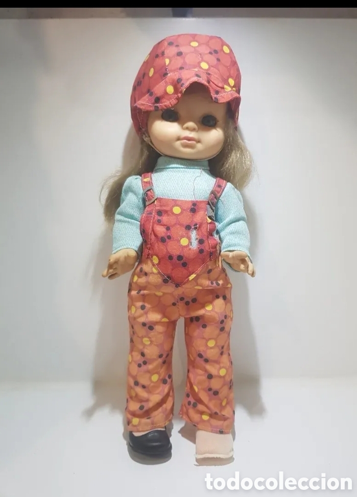Mu&ntilde;eca espa&ntilde;ola clasica: Mu&ntilde;eca antigua bb con pelo y gorra - Foto 1