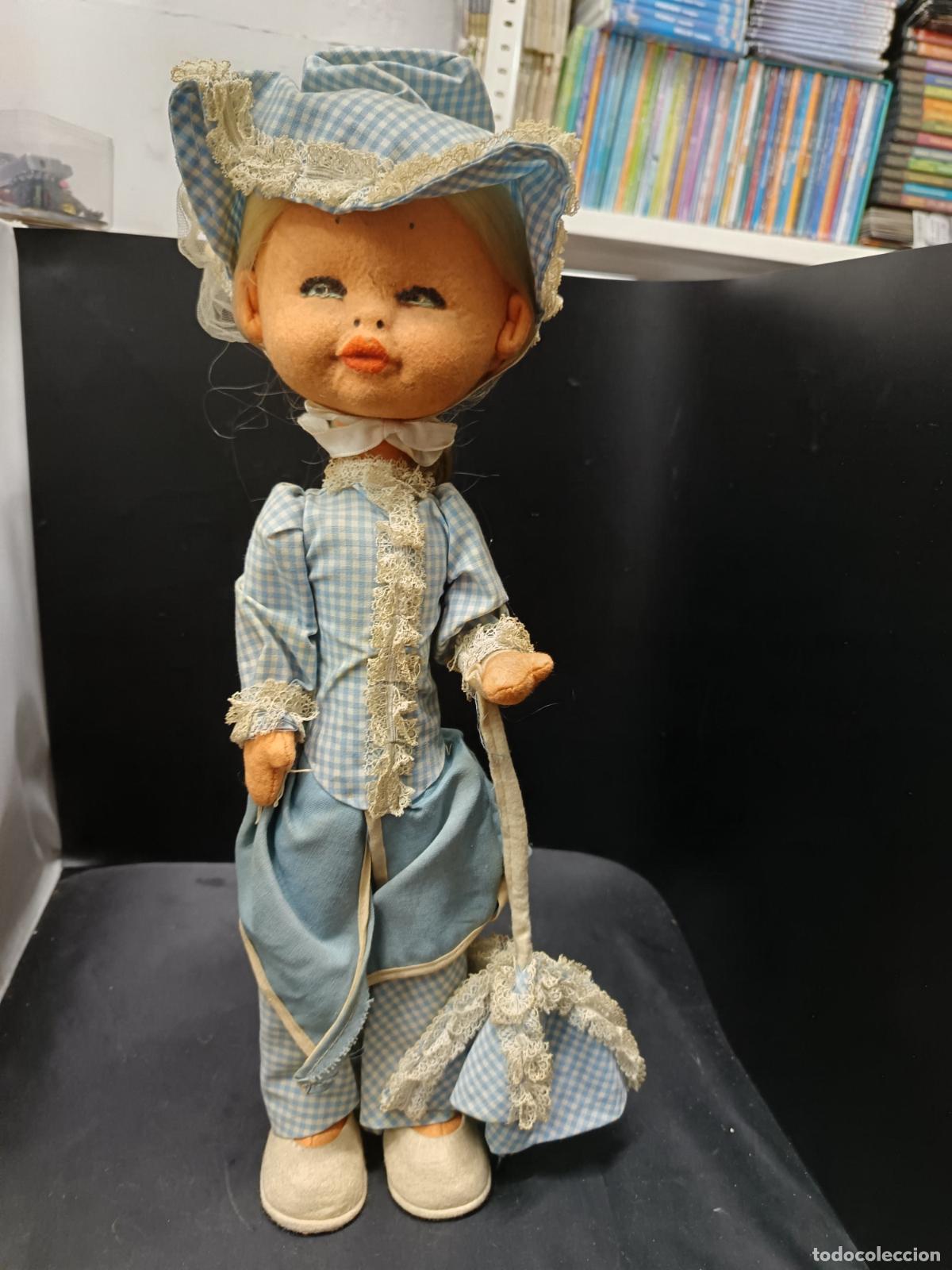 Mu&ntilde;eca espa&ntilde;ola clasica: Antigua Mu&ntilde;eca de Fieltro. 40 cm. - Foto 1