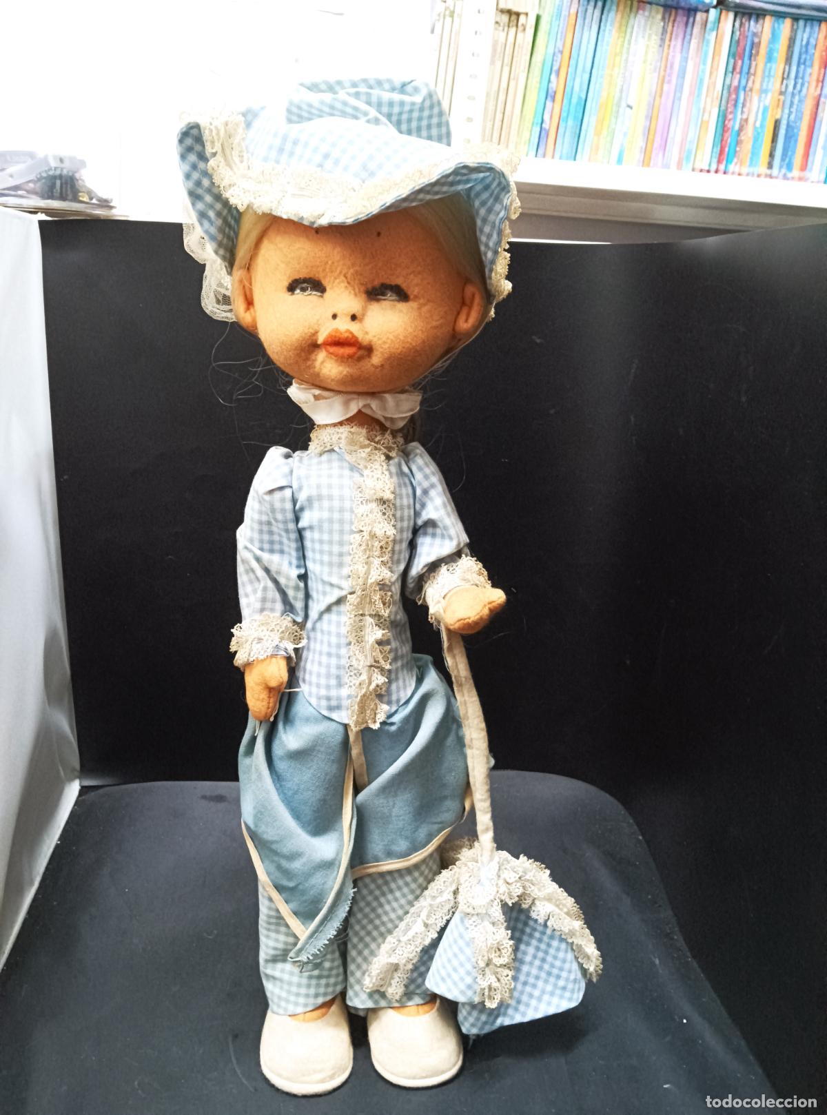Mu&ntilde;eca espa&ntilde;ola clasica: Antigua Mu&ntilde;eca de Fieltro. 40 cm. - Foto 3