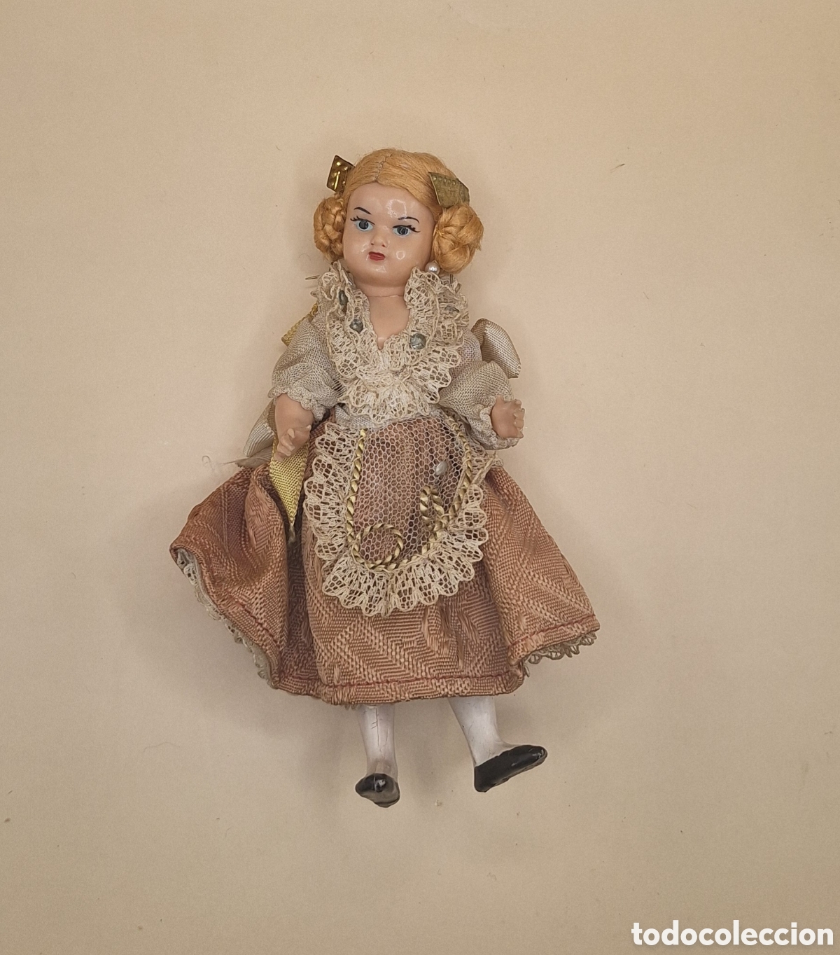 Mu&ntilde;eca espa&ntilde;ola clasica: Antigua Mu&ntilde;eca Fallera de Celuloide - Foto 3