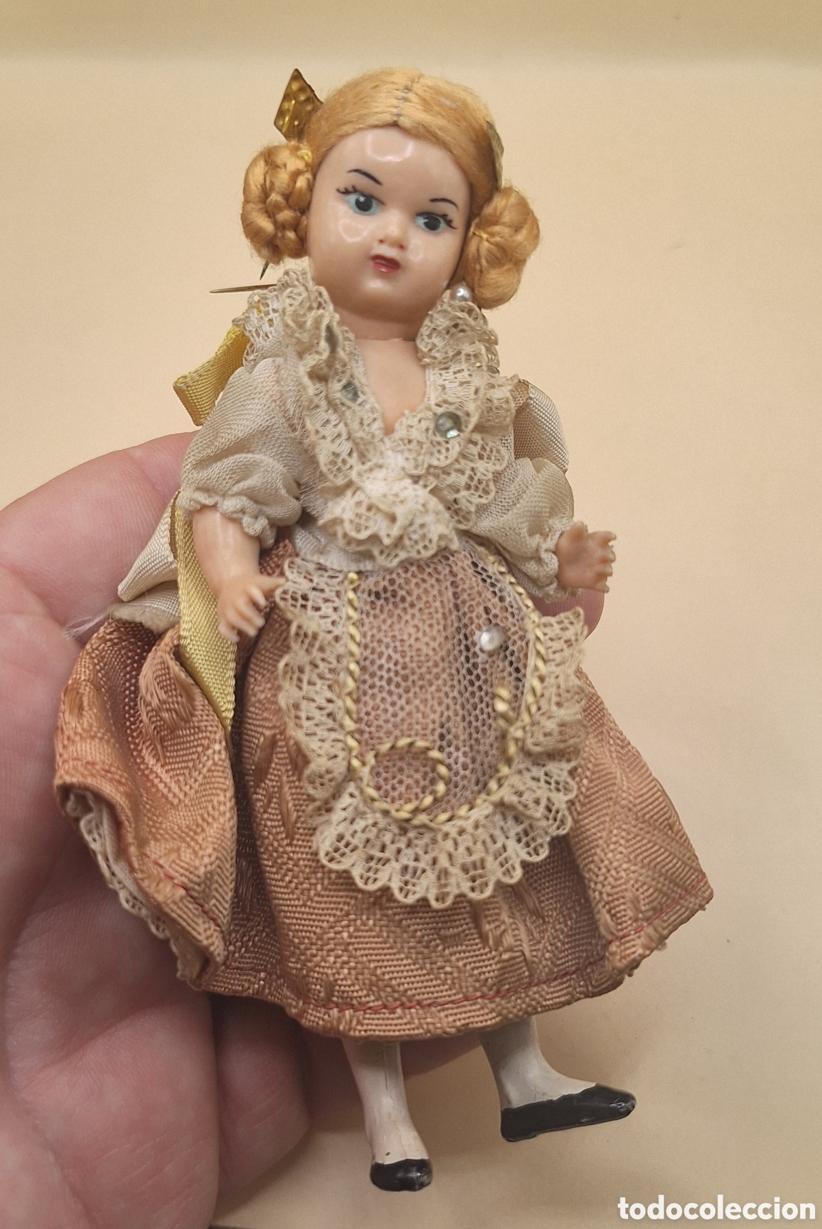 Mu&ntilde;eca espa&ntilde;ola clasica: Antigua Mu&ntilde;eca Fallera de Celuloide - Foto 4