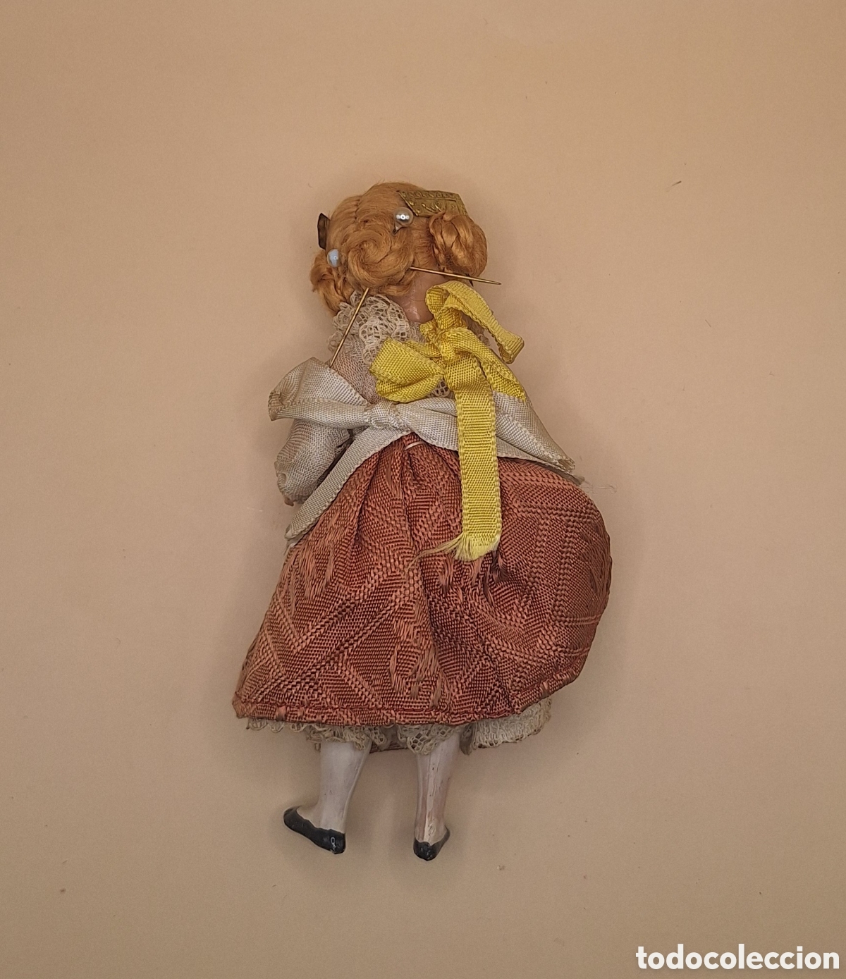Mu&ntilde;eca espa&ntilde;ola clasica: Antigua Mu&ntilde;eca Fallera de Celuloide - Foto 5
