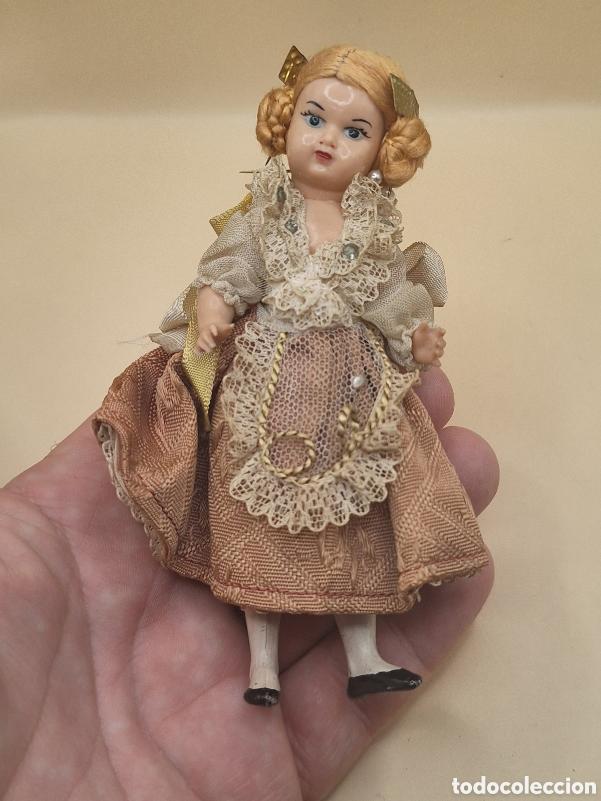 Mu&ntilde;eca espa&ntilde;ola clasica: Antigua Mu&ntilde;eca Fallera de Celuloide - Foto 6