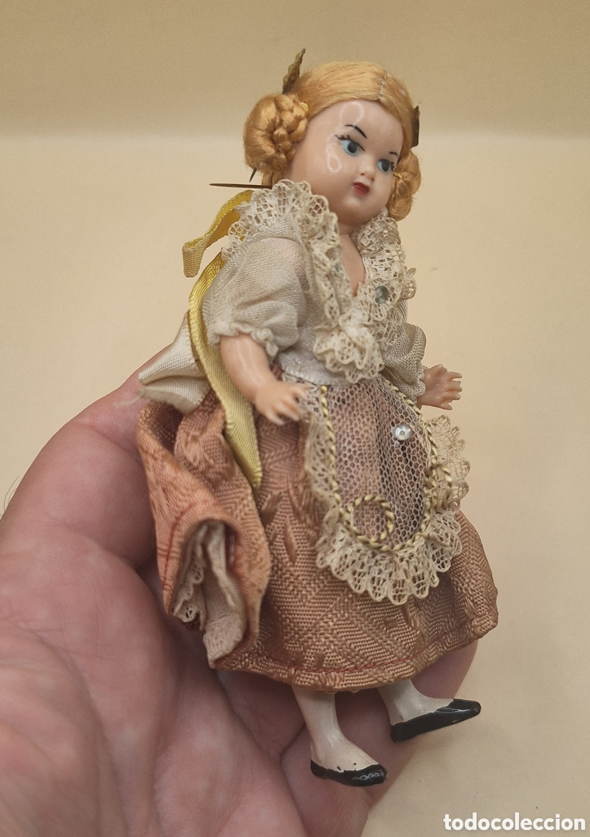 Mu&ntilde;eca espa&ntilde;ola clasica: Antigua Mu&ntilde;eca Fallera de Celuloide - Foto 7