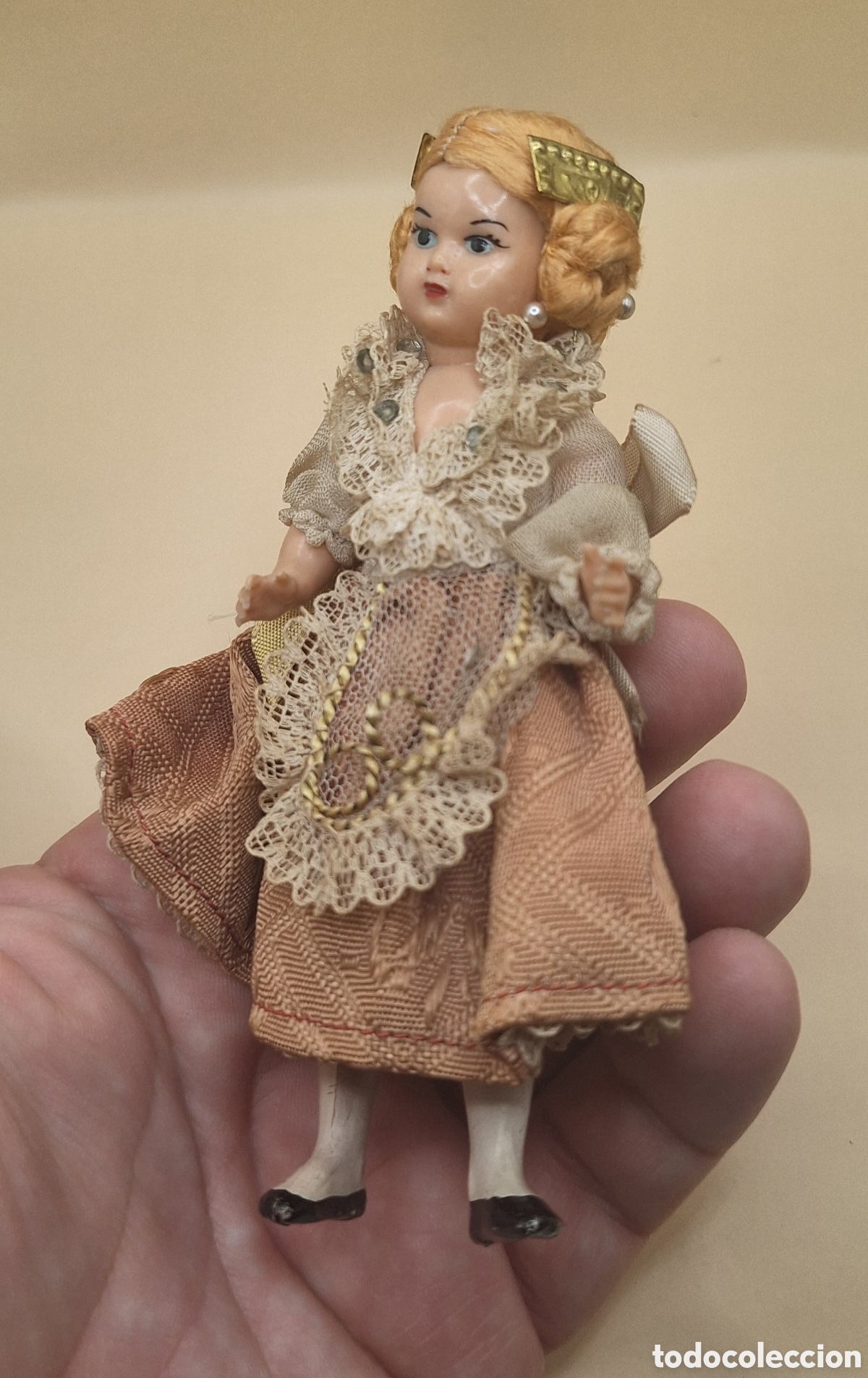 Mu&ntilde;eca espa&ntilde;ola clasica: Antigua Mu&ntilde;eca Fallera de Celuloide - Foto 8
