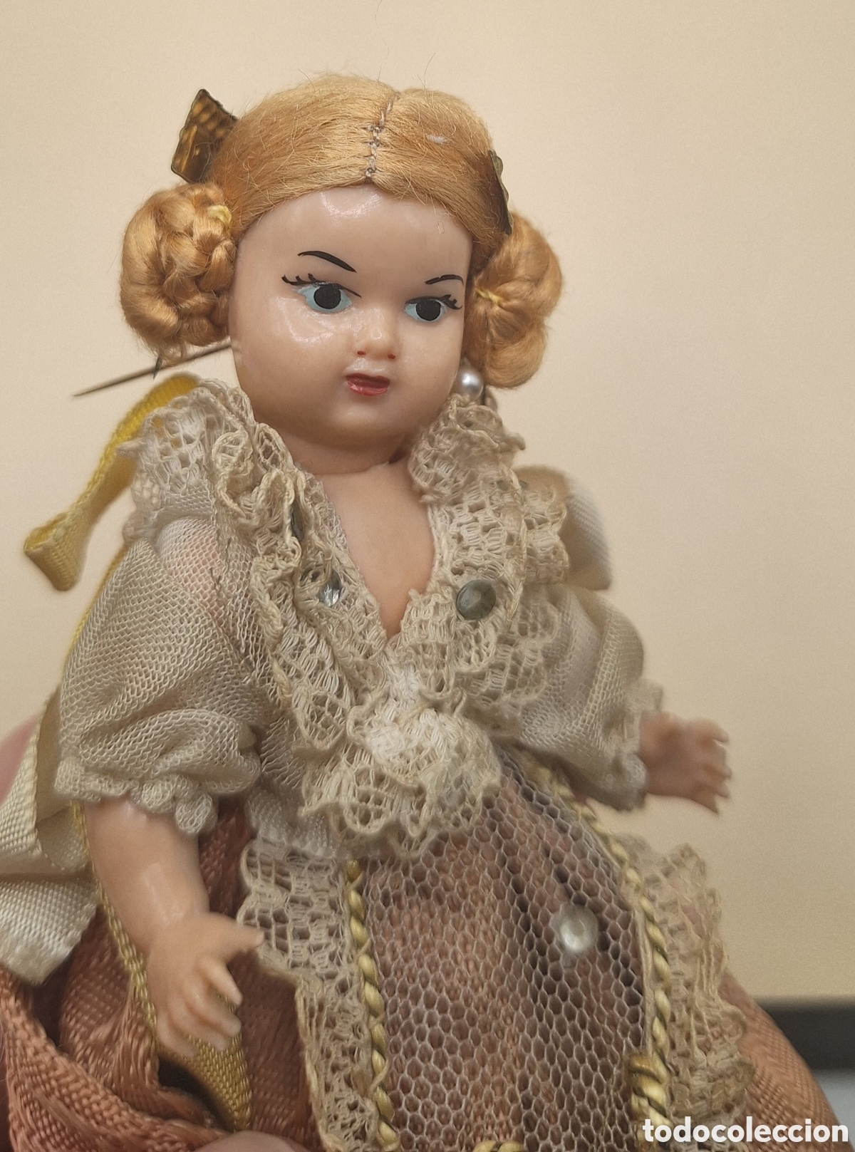 Mu&ntilde;eca espa&ntilde;ola clasica: Antigua Mu&ntilde;eca Fallera de Celuloide - Foto 9