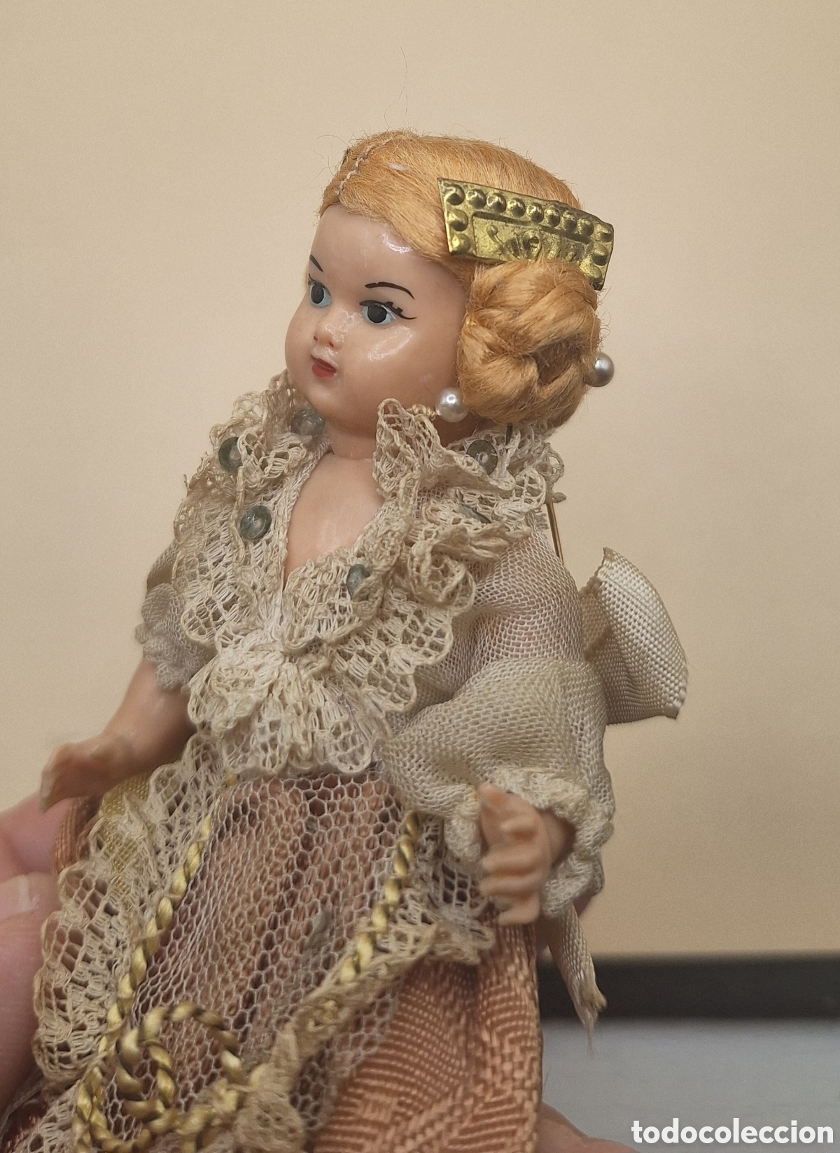 Mu&ntilde;eca espa&ntilde;ola clasica: Antigua Mu&ntilde;eca Fallera de Celuloide - Foto 10