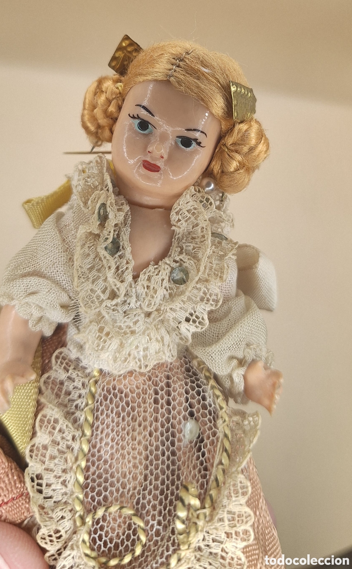 Mu&ntilde;eca espa&ntilde;ola clasica: Antigua Mu&ntilde;eca Fallera de Celuloide - Foto 11