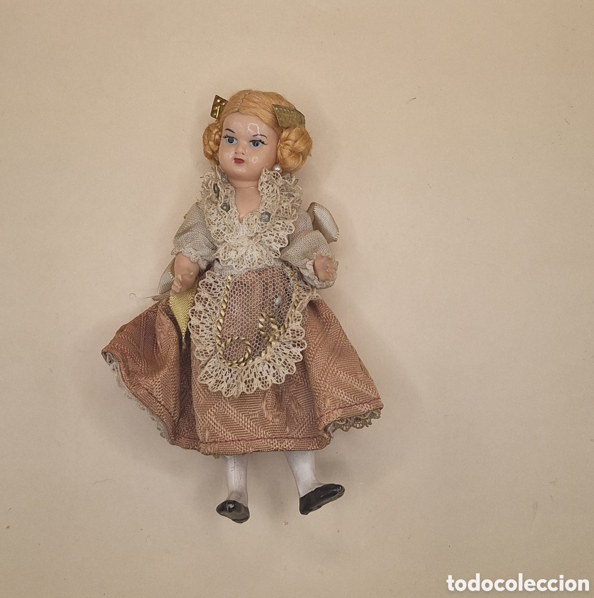 Mu&ntilde;eca espa&ntilde;ola clasica: Antigua Mu&ntilde;eca Fallera de Celuloide - Foto 1