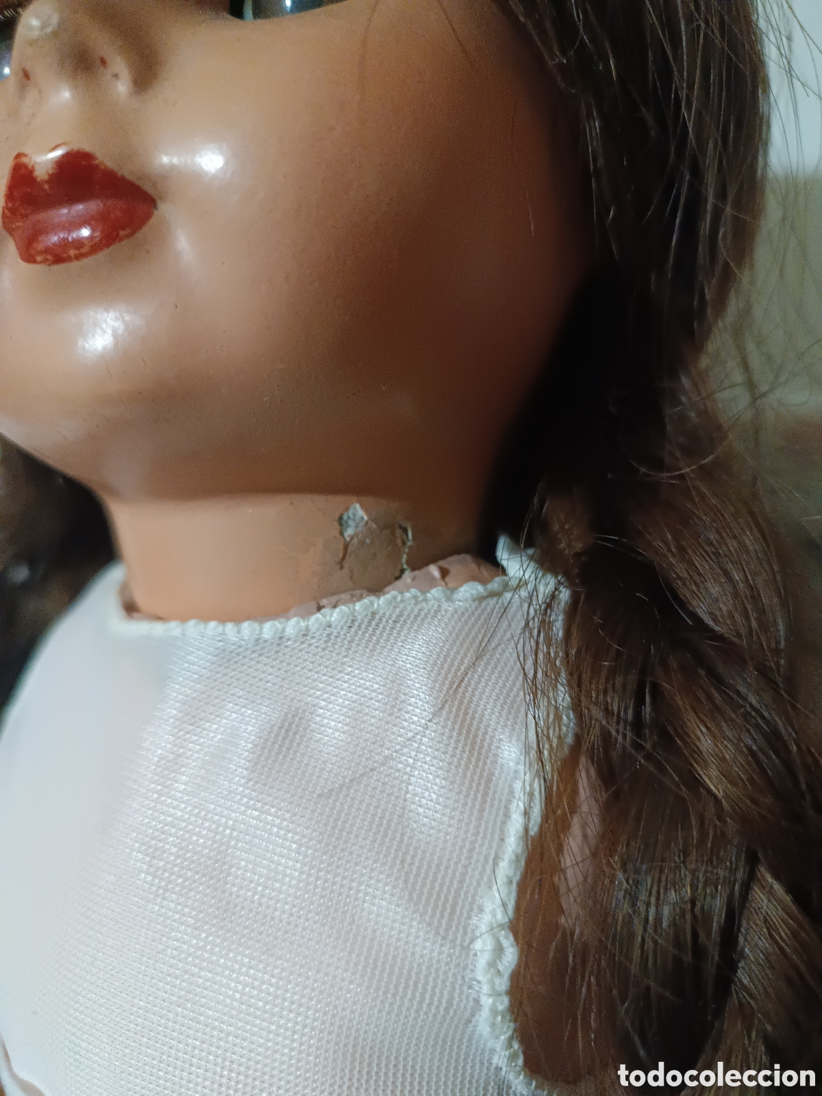 Mu&ntilde;eca espa&ntilde;ola clasica: Mu&ntilde;eca antigua de cart&oacute;n pasta - Foto 9