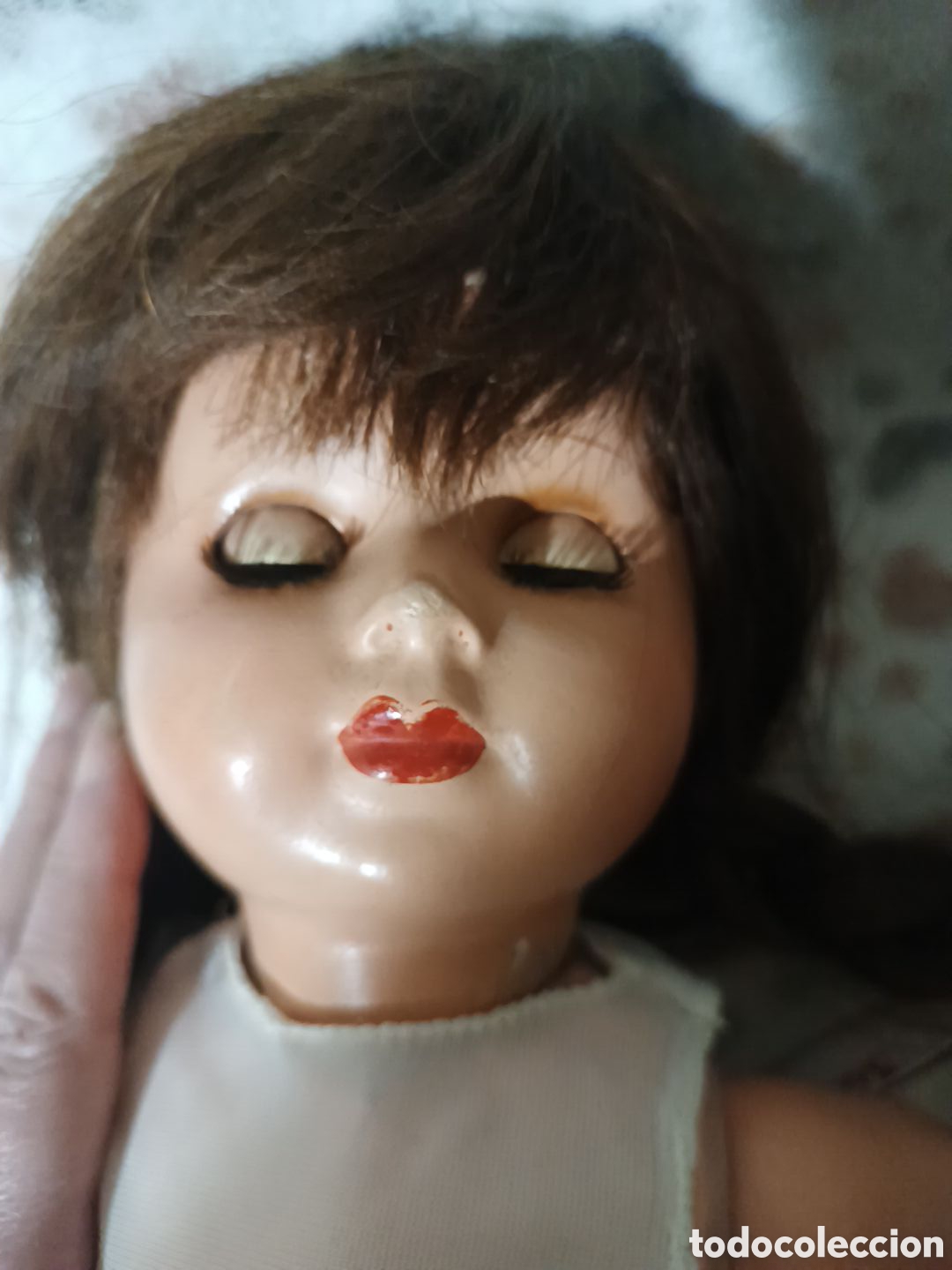 Mu&ntilde;eca espa&ntilde;ola clasica: Mu&ntilde;eca antigua de cart&oacute;n pasta - Foto 17