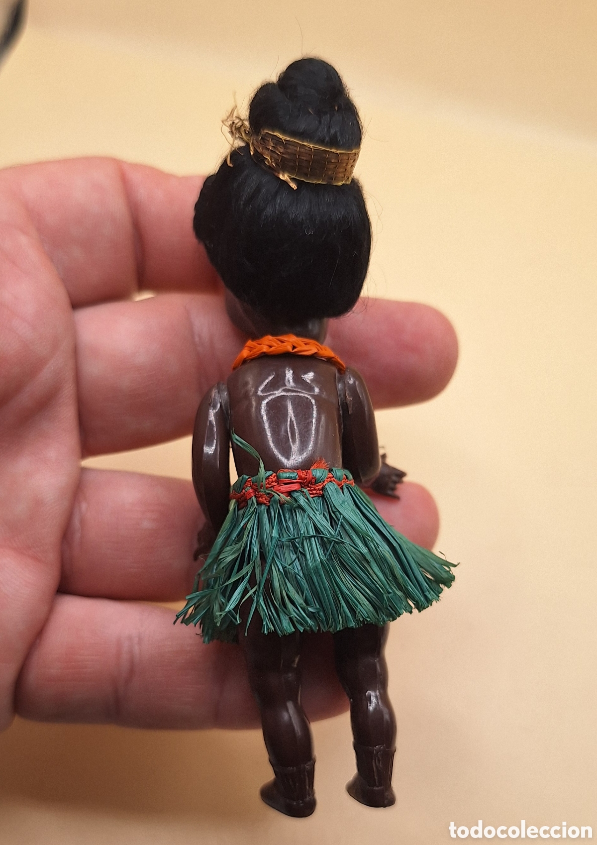 Mu&ntilde;eca espa&ntilde;ola clasica: Antigua Mu&ntilde;eca Negrita de Celuloide - Foto 7