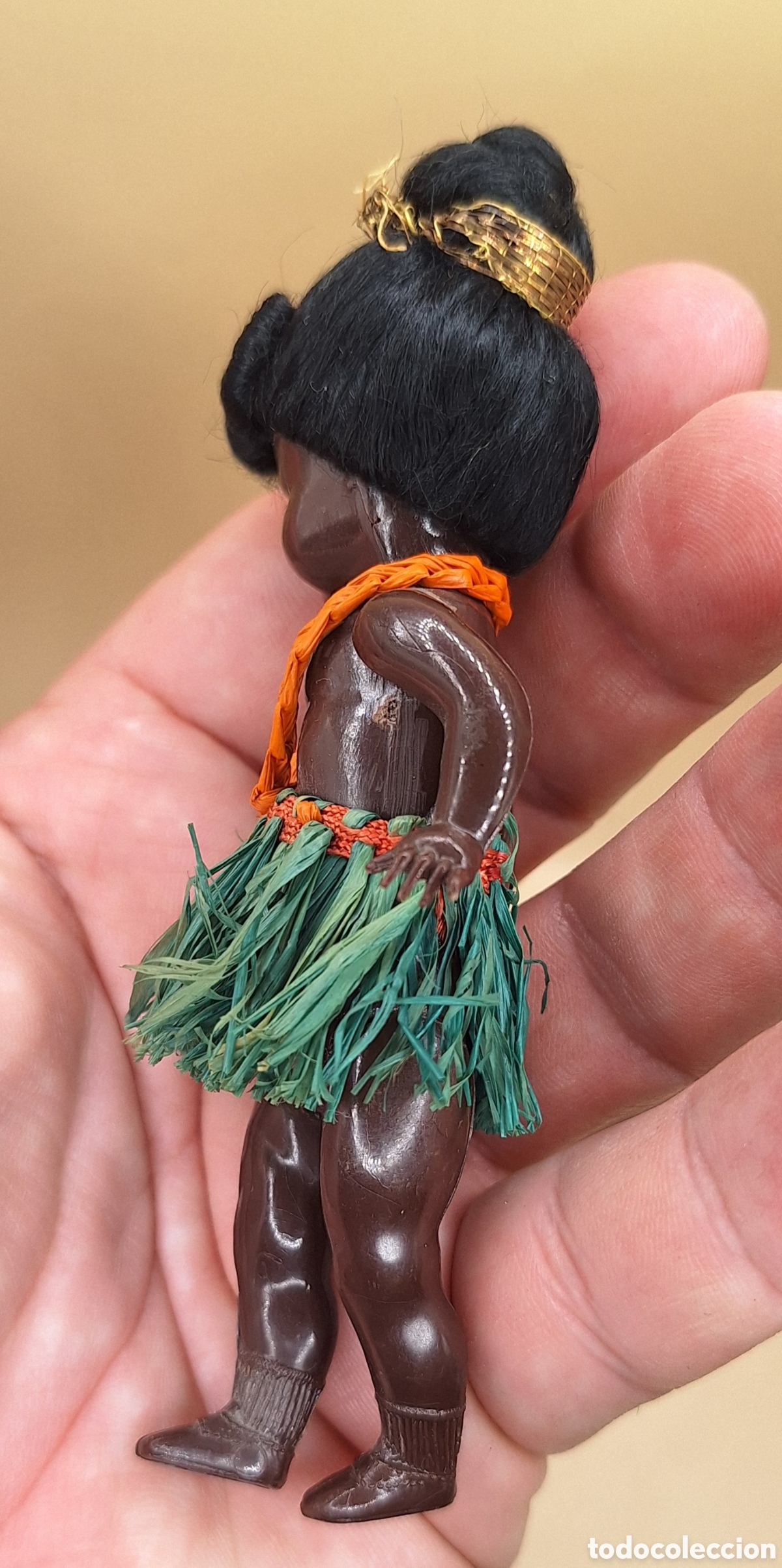 Mu&ntilde;eca espa&ntilde;ola clasica: Antigua Mu&ntilde;eca Negrita de Celuloide - Foto 9