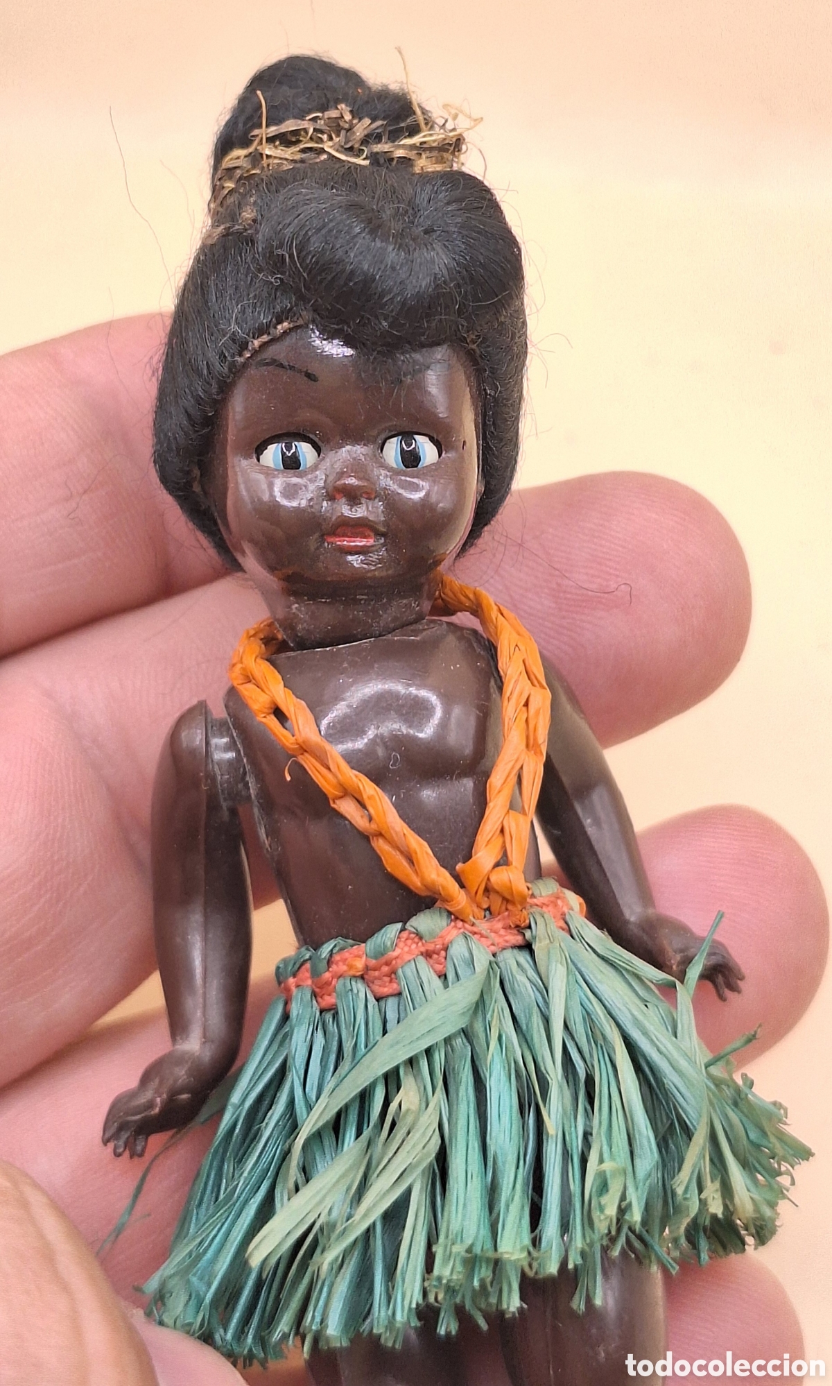 Mu&ntilde;eca espa&ntilde;ola clasica: Antigua Mu&ntilde;eca Negrita de Celuloide - Foto 11