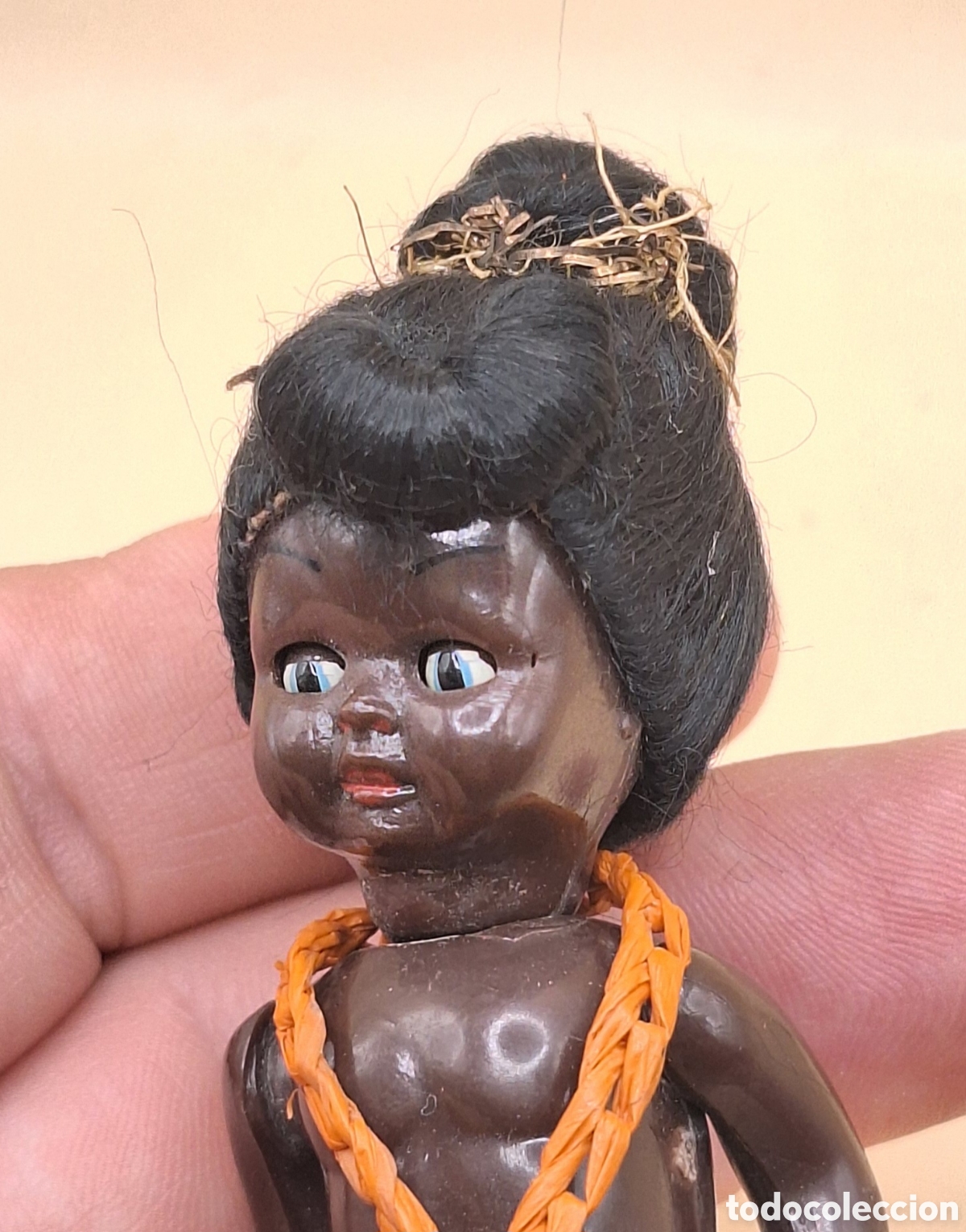 Mu&ntilde;eca espa&ntilde;ola clasica: Antigua Mu&ntilde;eca Negrita de Celuloide - Foto 12