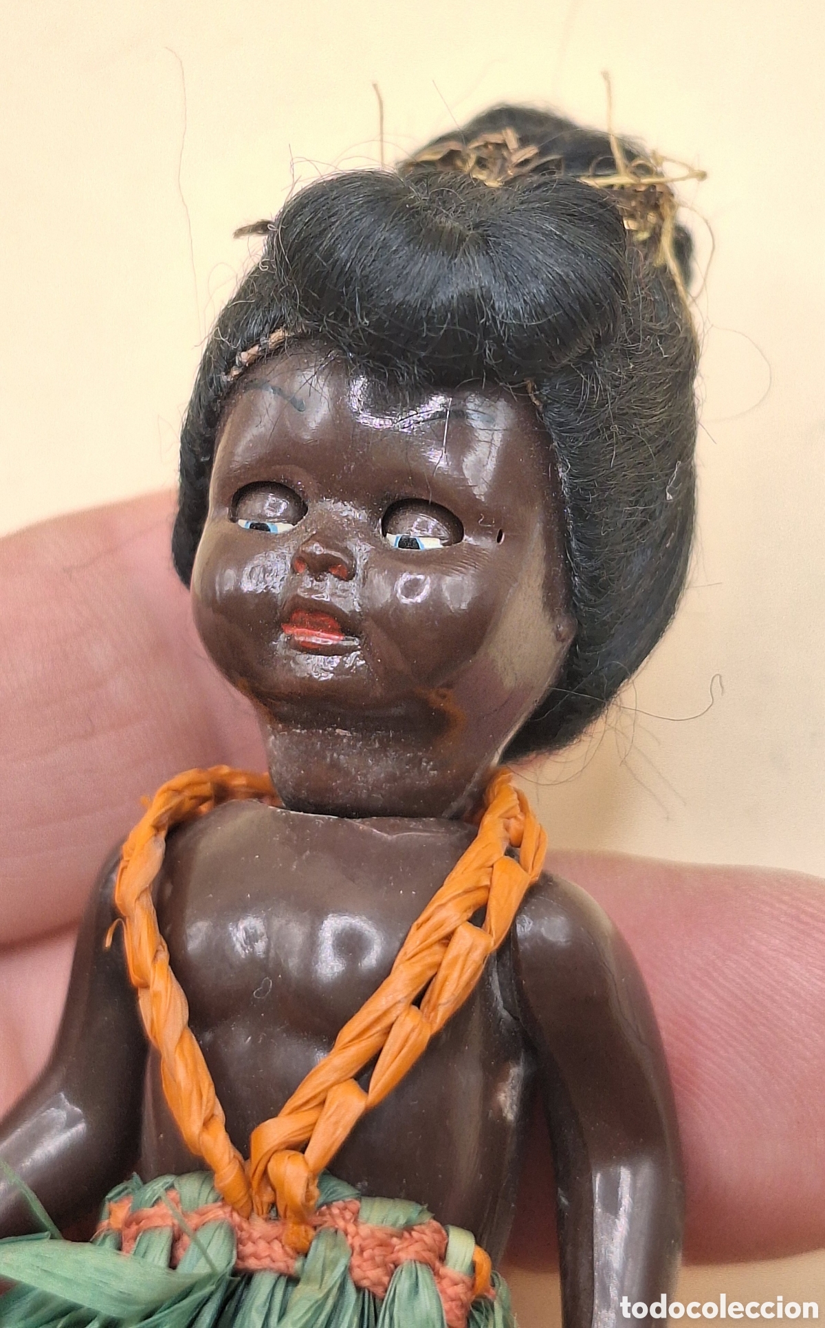 Mu&ntilde;eca espa&ntilde;ola clasica: Antigua Mu&ntilde;eca Negrita de Celuloide - Foto 14