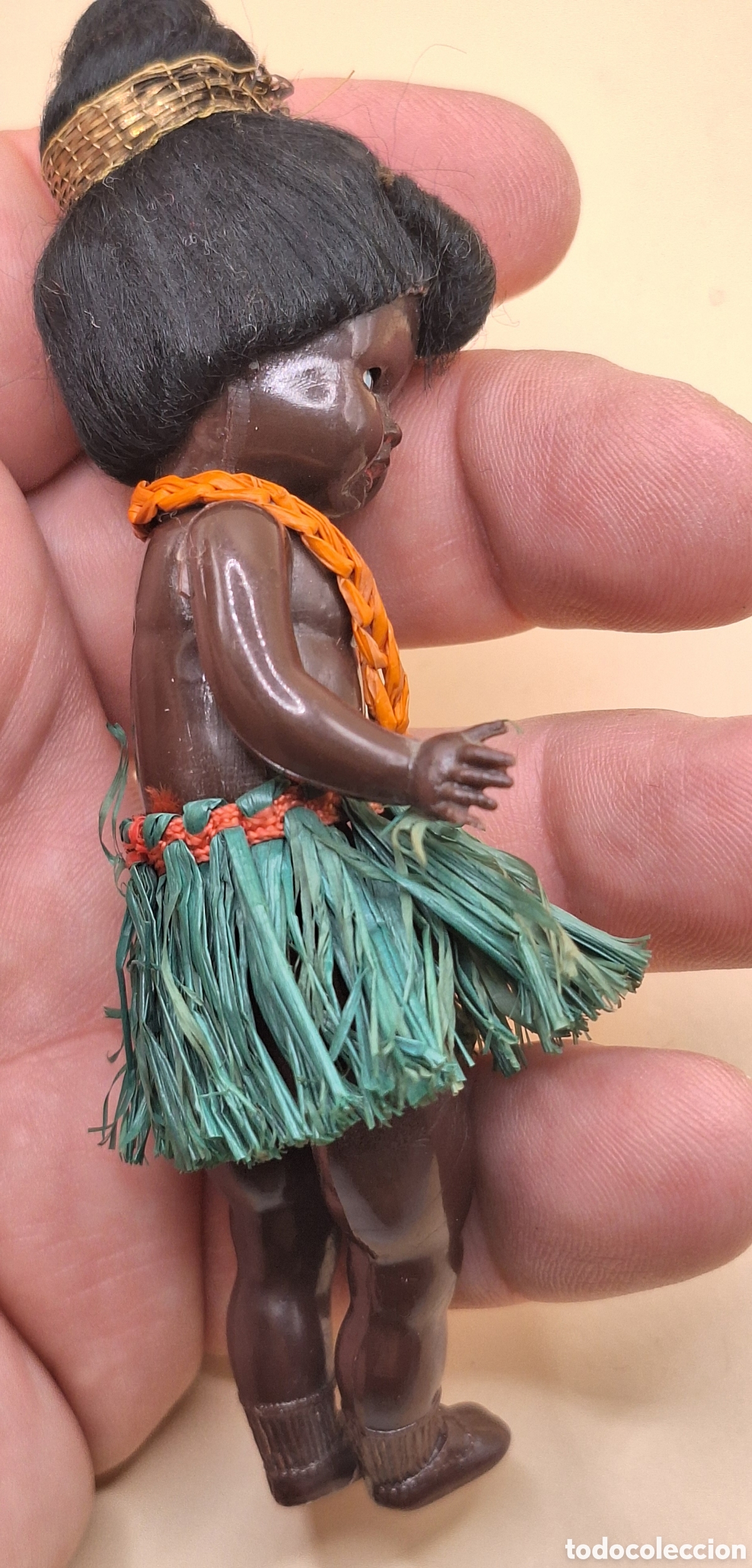 Mu&ntilde;eca espa&ntilde;ola clasica: Antigua Mu&ntilde;eca Negrita de Celuloide - Foto 16