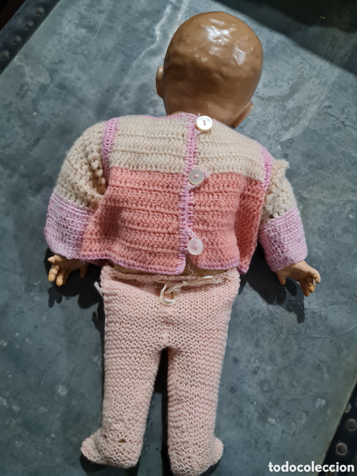 Mu&ntilde;eca espa&ntilde;ola clasica: Mu&ntilde;eco antiguo de piedra - Foto 3