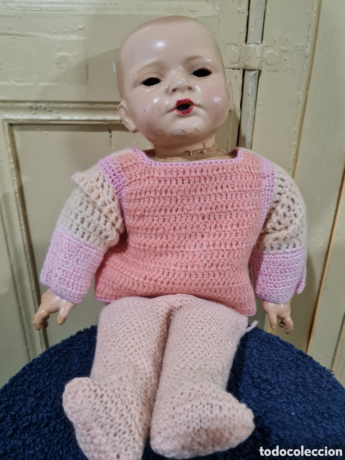 Mu&ntilde;eca espa&ntilde;ola clasica: Mu&ntilde;eco antiguo de piedra - Foto 6