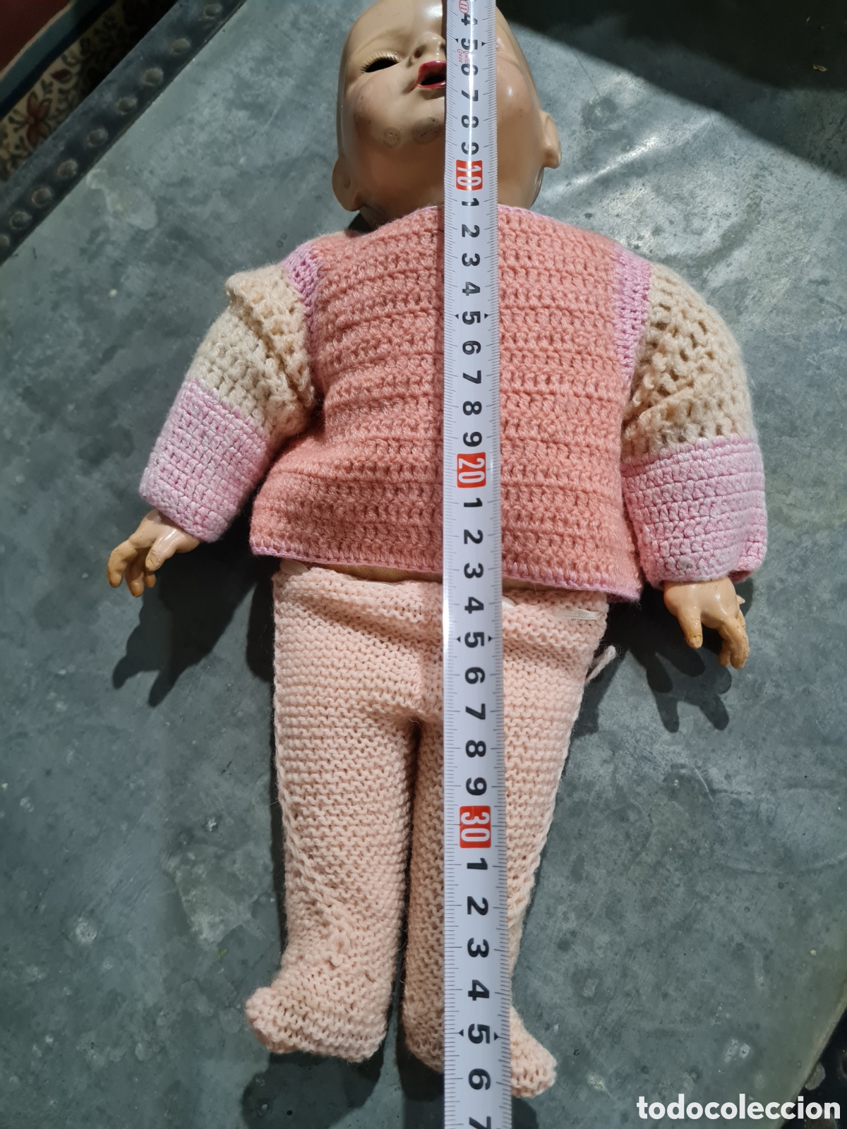 Mu&ntilde;eca espa&ntilde;ola clasica: Mu&ntilde;eco antiguo de piedra - Foto 7