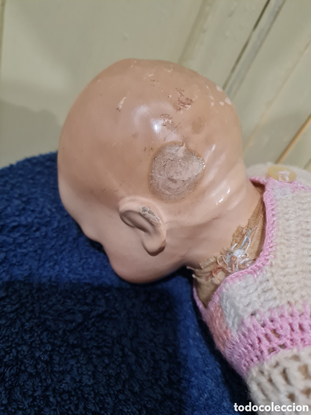 Mu&ntilde;eca espa&ntilde;ola clasica: Mu&ntilde;eco antiguo de piedra - Foto 8