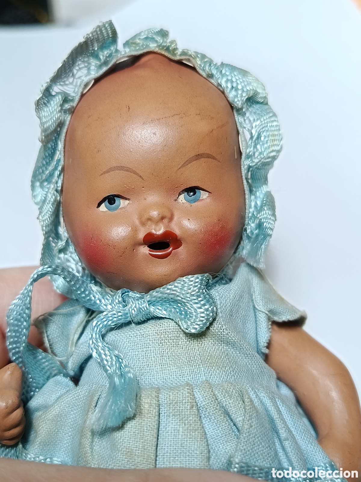Mu&ntilde;eca espa&ntilde;ola clasica: Bebe terracota. 13cm - Foto 4