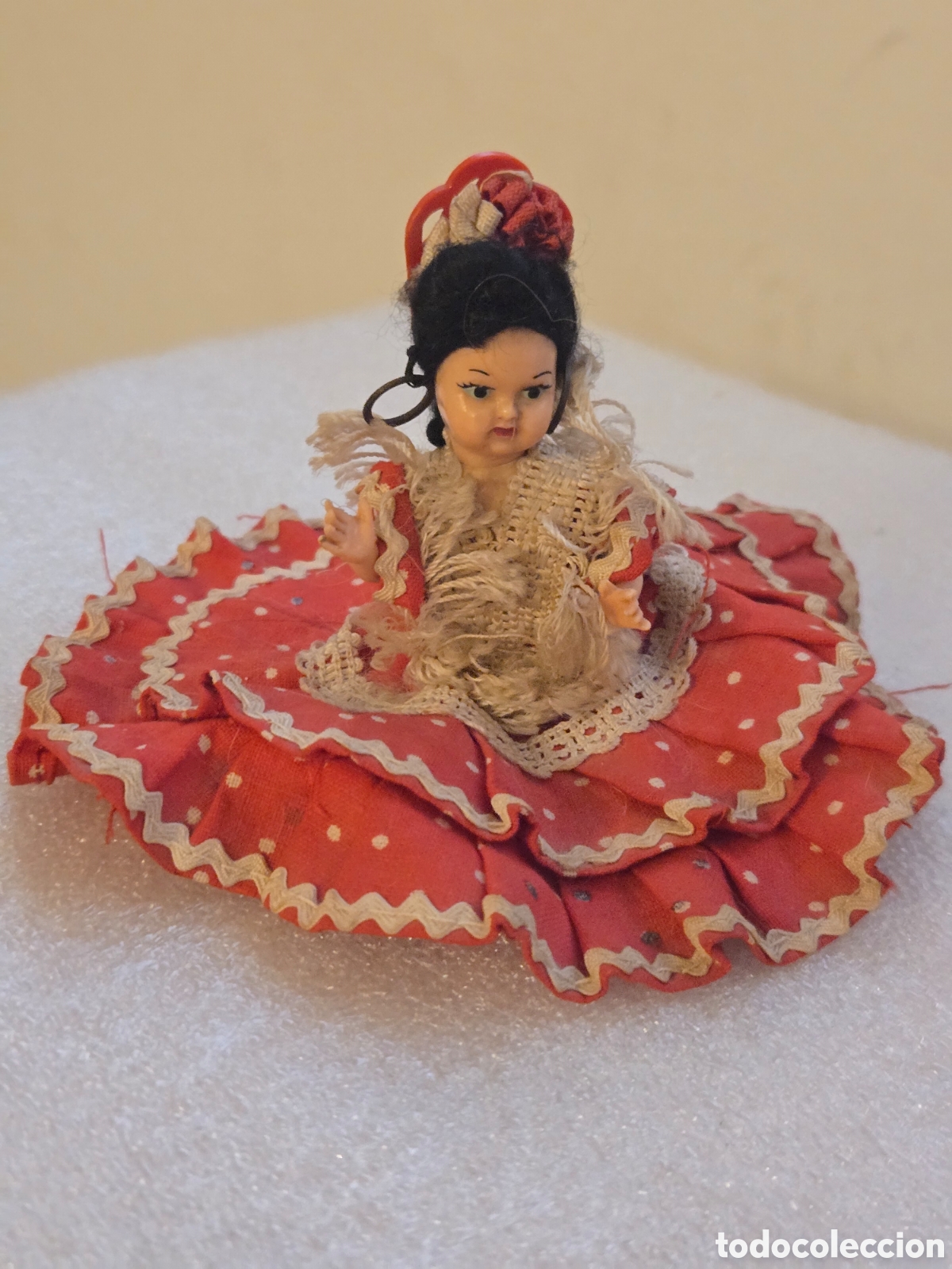 Mu&ntilde;eca espa&ntilde;ola clasica: Antigua mu&ntilde;eca flamenca - Foto 2