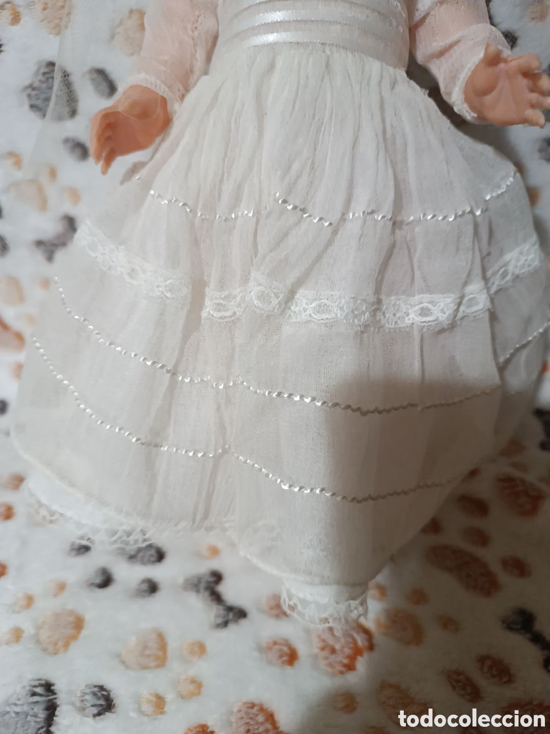 Mu&ntilde;eca espa&ntilde;ola clasica: Mu&ntilde;eca antigua de comuni&oacute;n - Foto 3