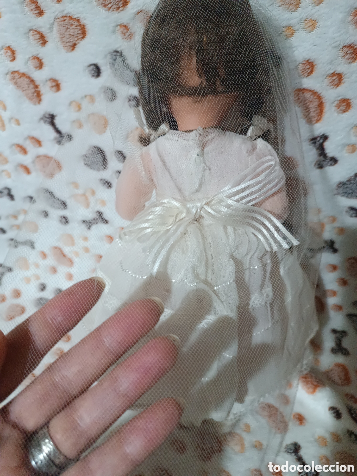 Mu&ntilde;eca espa&ntilde;ola clasica: Mu&ntilde;eca antigua de comuni&oacute;n - Foto 5