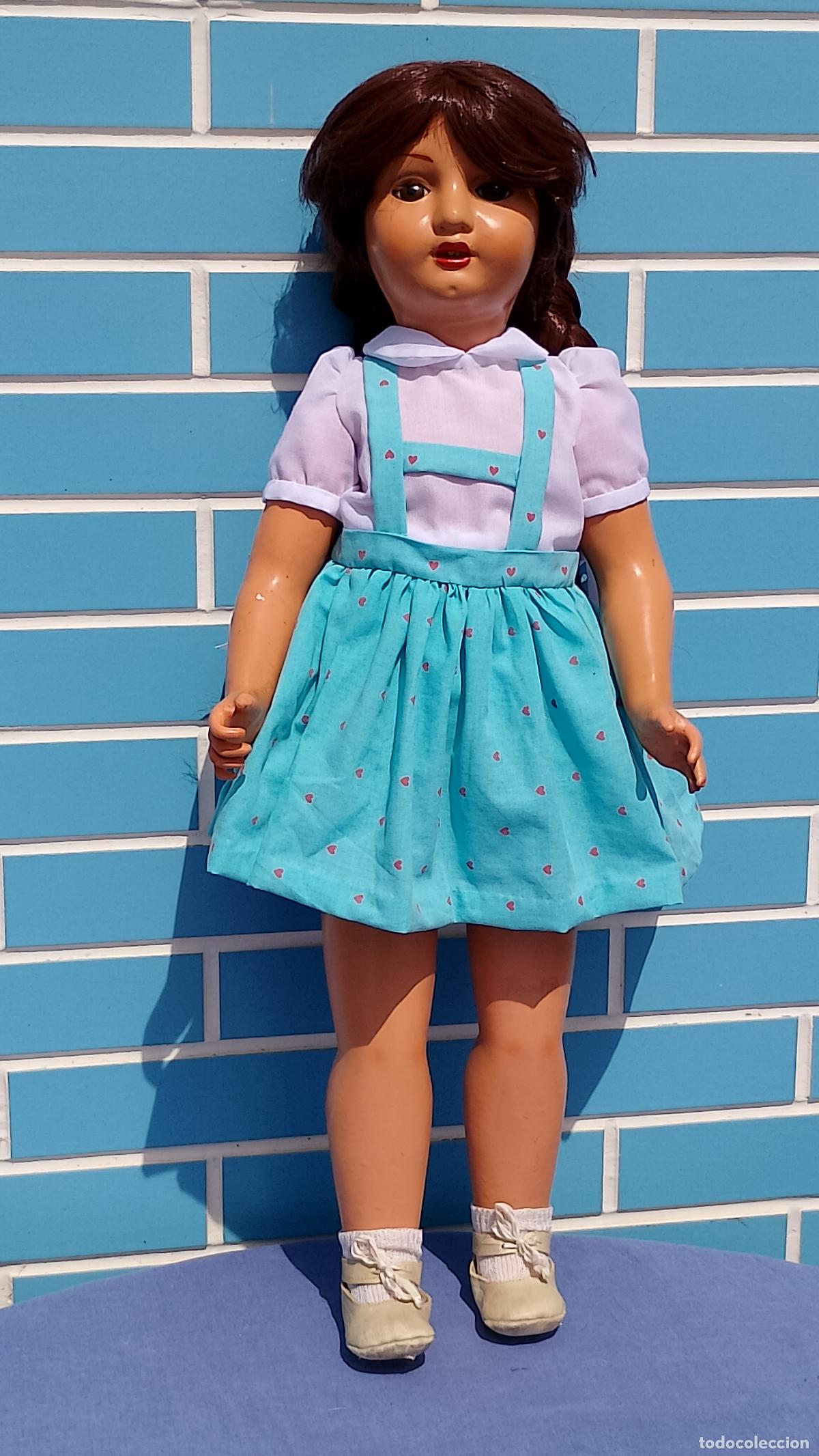 Mu&ntilde;eca espa&ntilde;ola clasica: Antigua mu&ntilde;eca Diana espa&ntilde;ola muy grande de los a&ntilde;os 40