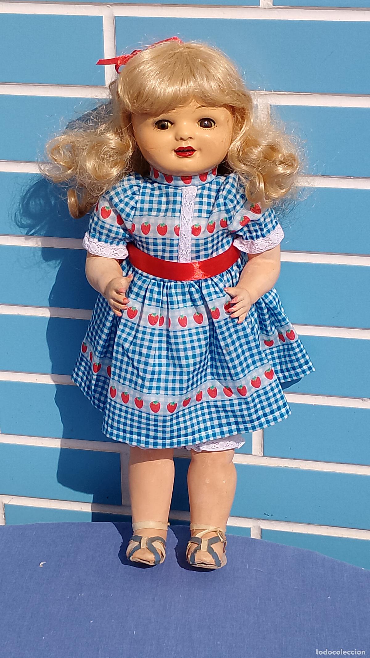 Mu&ntilde;eca espa&ntilde;ola clasica: Antigua mu&ntilde;eca de composici&oacute;n de los a&ntilde;os 50