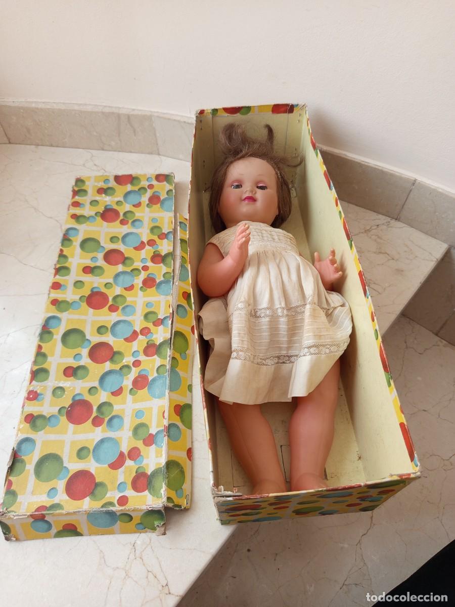 Mu&ntilde;eca espa&ntilde;ola clasica: Antigua mu&ntilde;eca JC SA 45. En su caja!