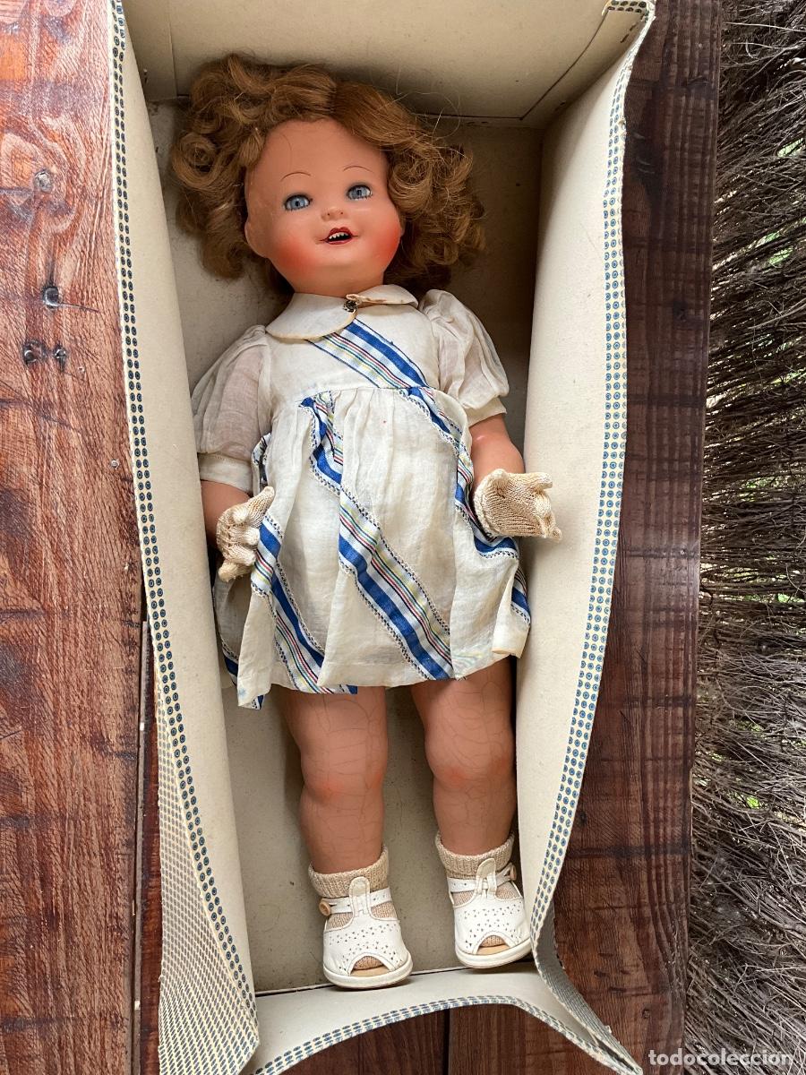 Mu&ntilde;eca espa&ntilde;ola clasica: ANTIGUA MU&Ntilde;ECA SIN MARCA - CABEZA CON MARCA CC/2 - CON CAJA ORIGINAL - MIRAR FOTOS PRA VER ESTADO